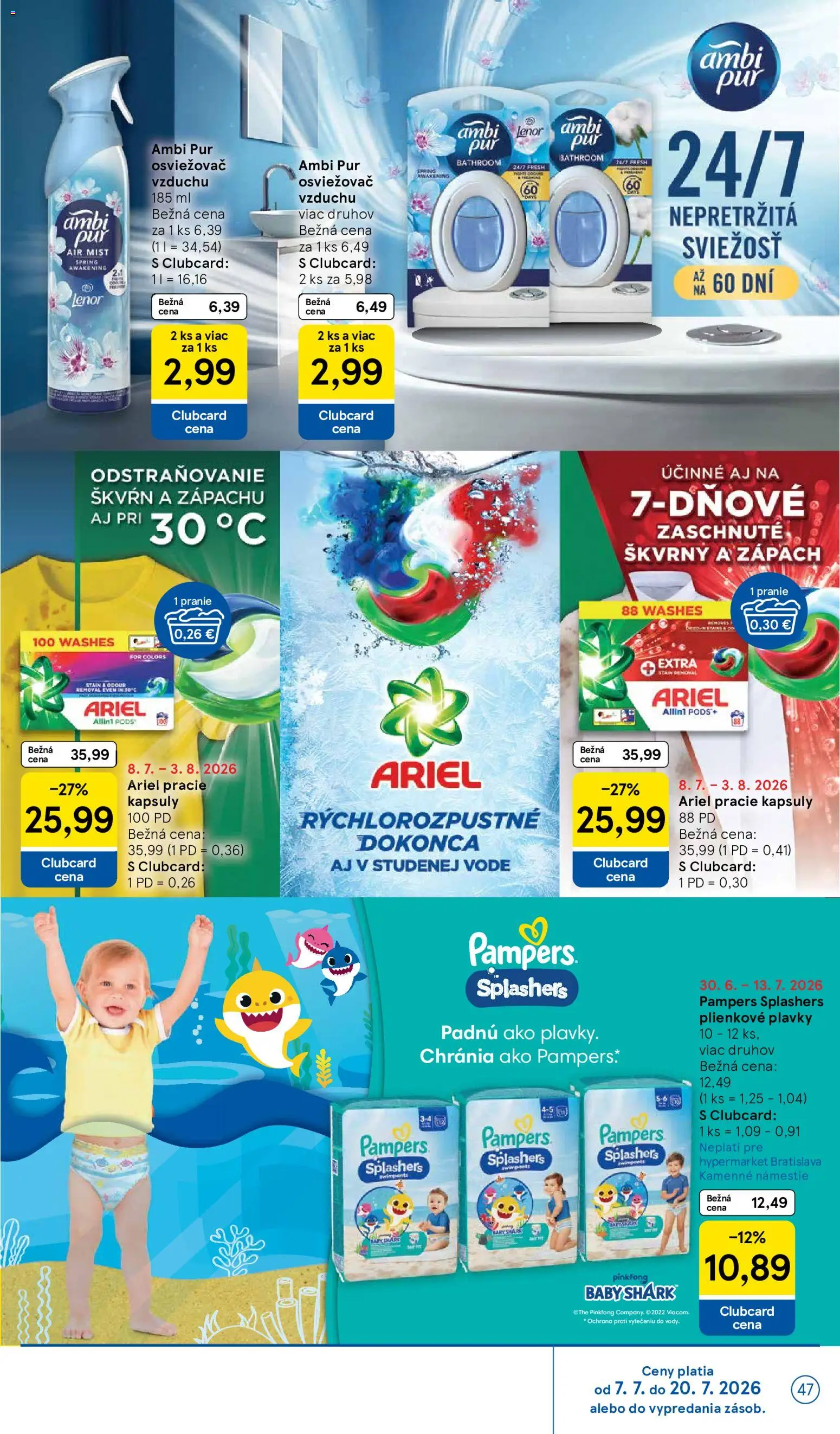 Nové Tesco akcie – leták je platný od 08.07.2026 | Strana: 47