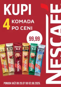 Univerexport katalog Nescafe po promo ceni - pregled Univerexport kataloga - važi od 20.07.2026