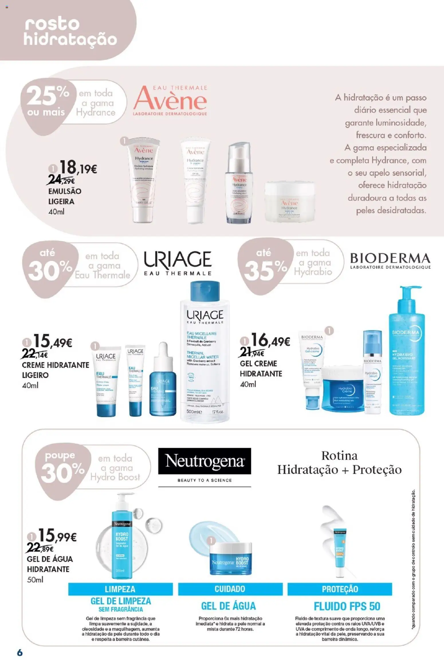 Pingo Doce Bem Estar Mulher Lojas │ válido de 03.03.2026 | Página: 6 | Produtos: Agua, Fragrância, Creme, Gel de limpeza
