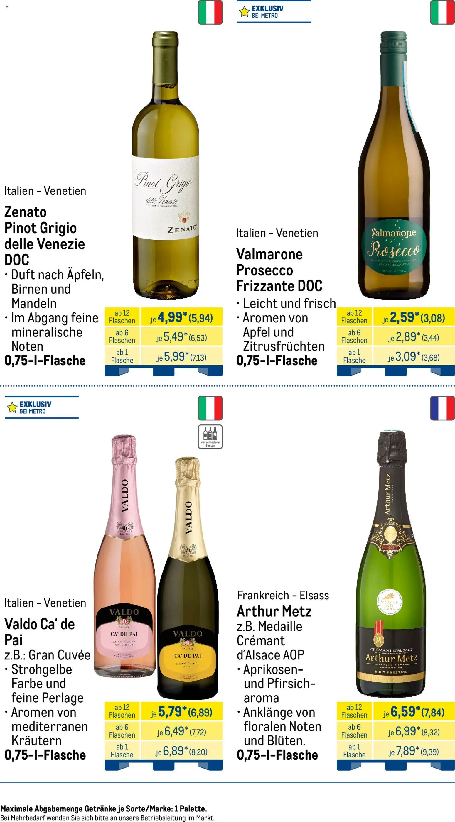 Metro Monats-Menü – gültig ab 01.06.2026 | Seite: 28 | Produkte: Duft, Äpfel, Prosecco, Pfirsich