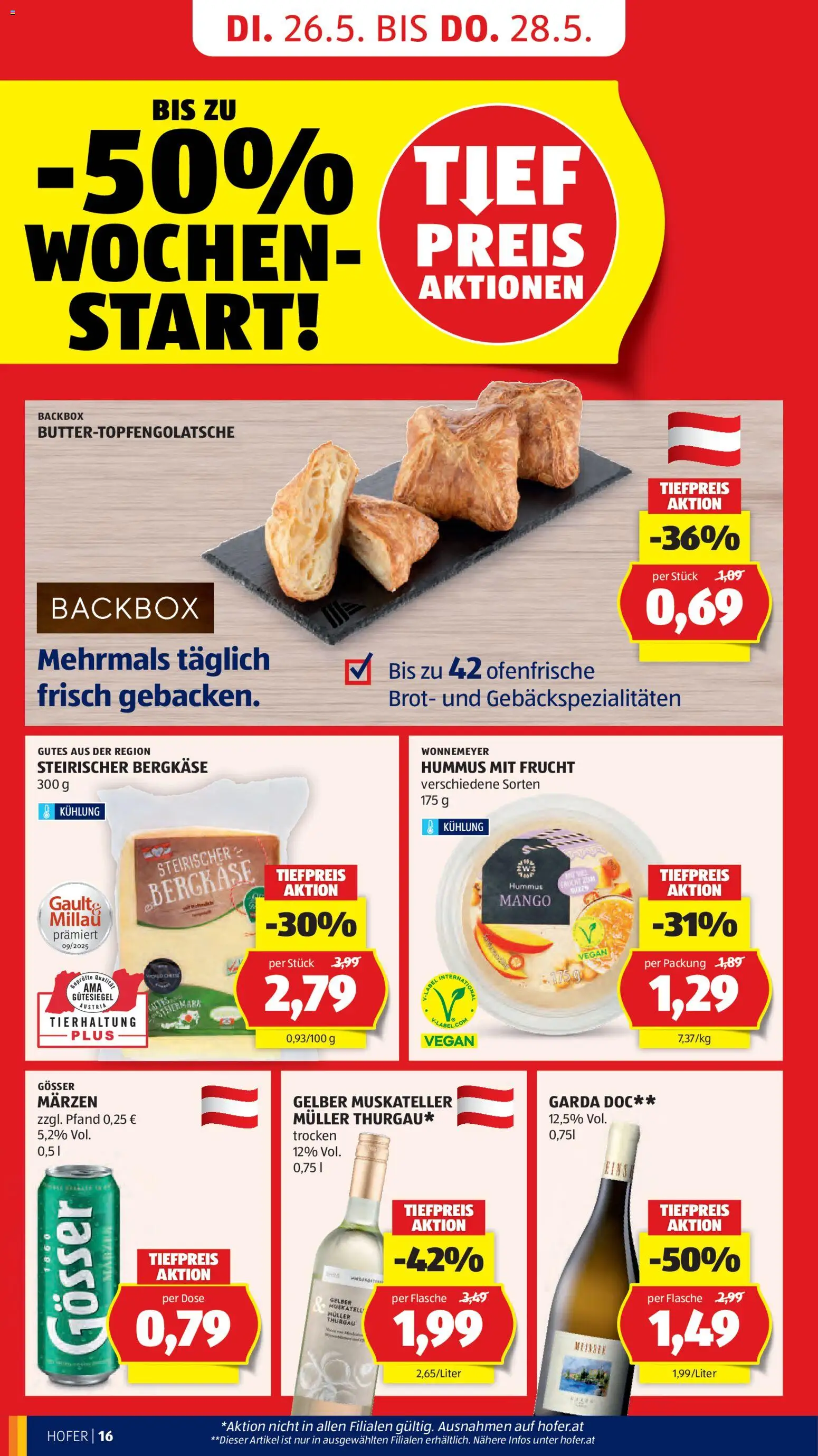Hofer Flugblatt gültig ab 22.05.2026 | Seite: 20 | Produkte: Mango, Brot