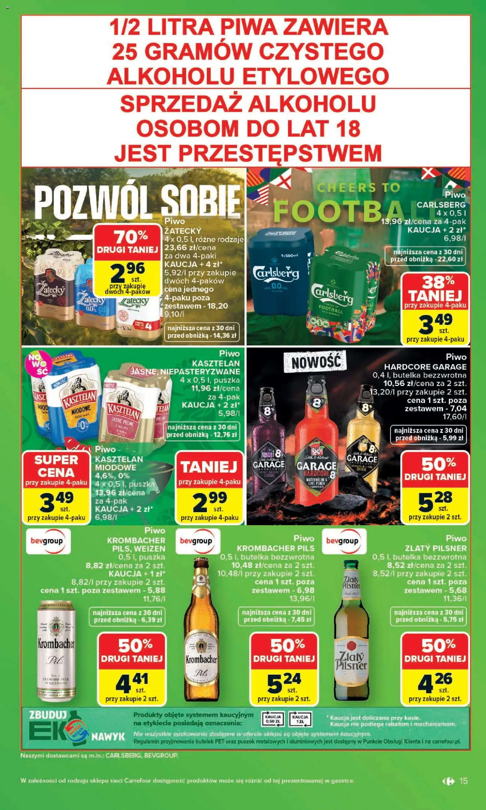 Carrefour gazetka - Zakupowa taktyka kibica od 01.06.2026 | Strona: 15