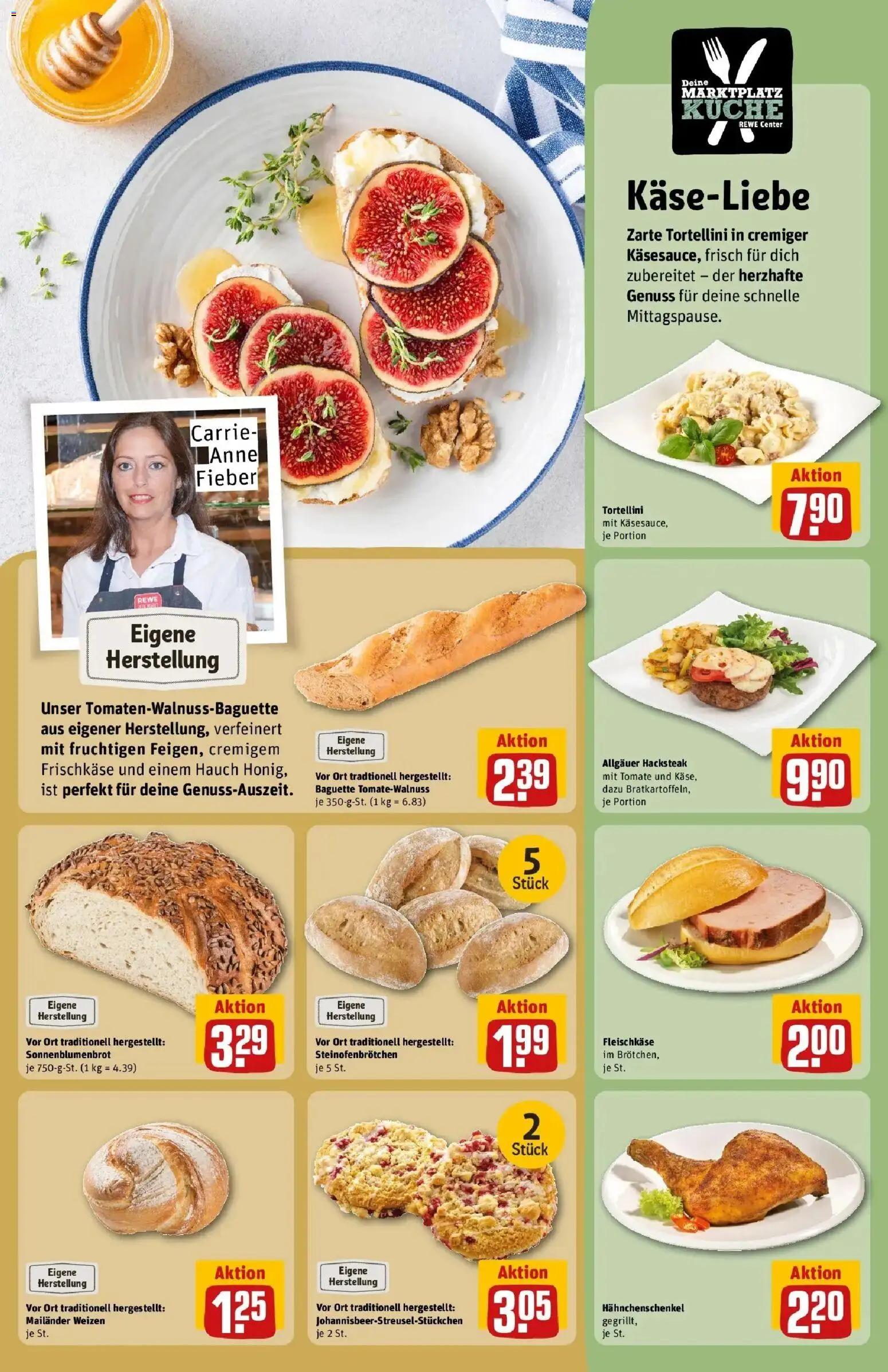 REWE Prospekt ab 07.09.2026 zum Blättern » Angebote | Seite: 13 | Produkte: Hahnchenschenkel, Küche, Baguette, Frischkase