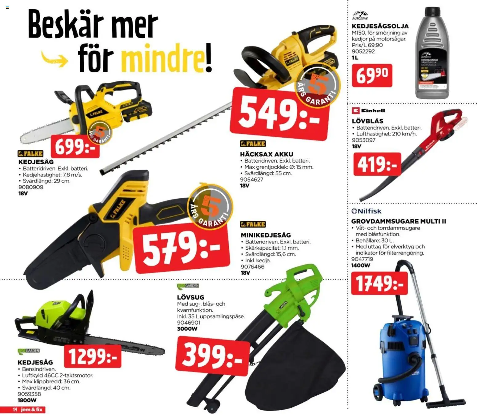 Jem & Fix reklamblad aktuell från 20/09/2026 | Sida: 14