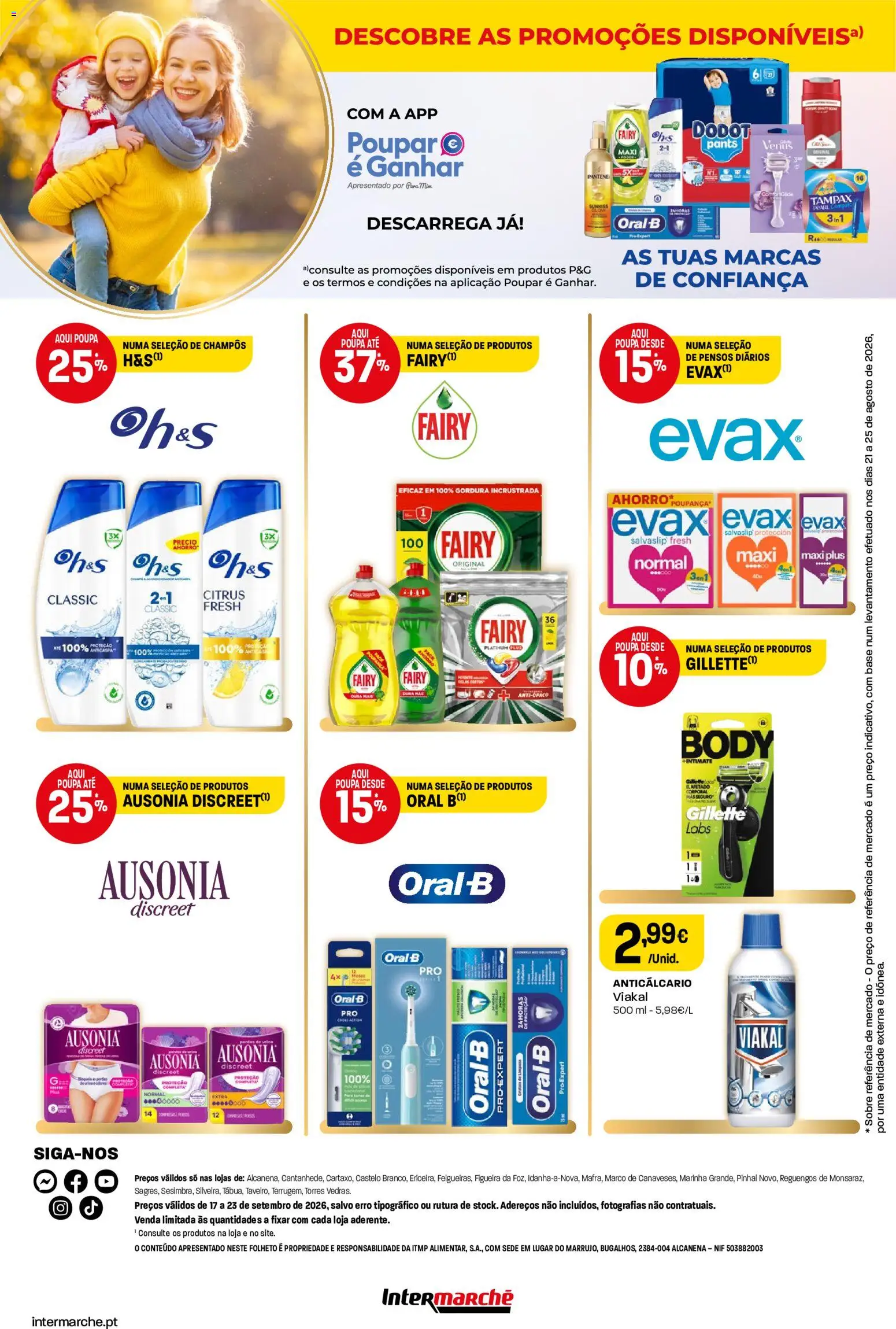 Intermarché Monofolha Procter Gamble │ válido de 17/09/2026 | Página: 2 | Produtos: Anticalcário, Base