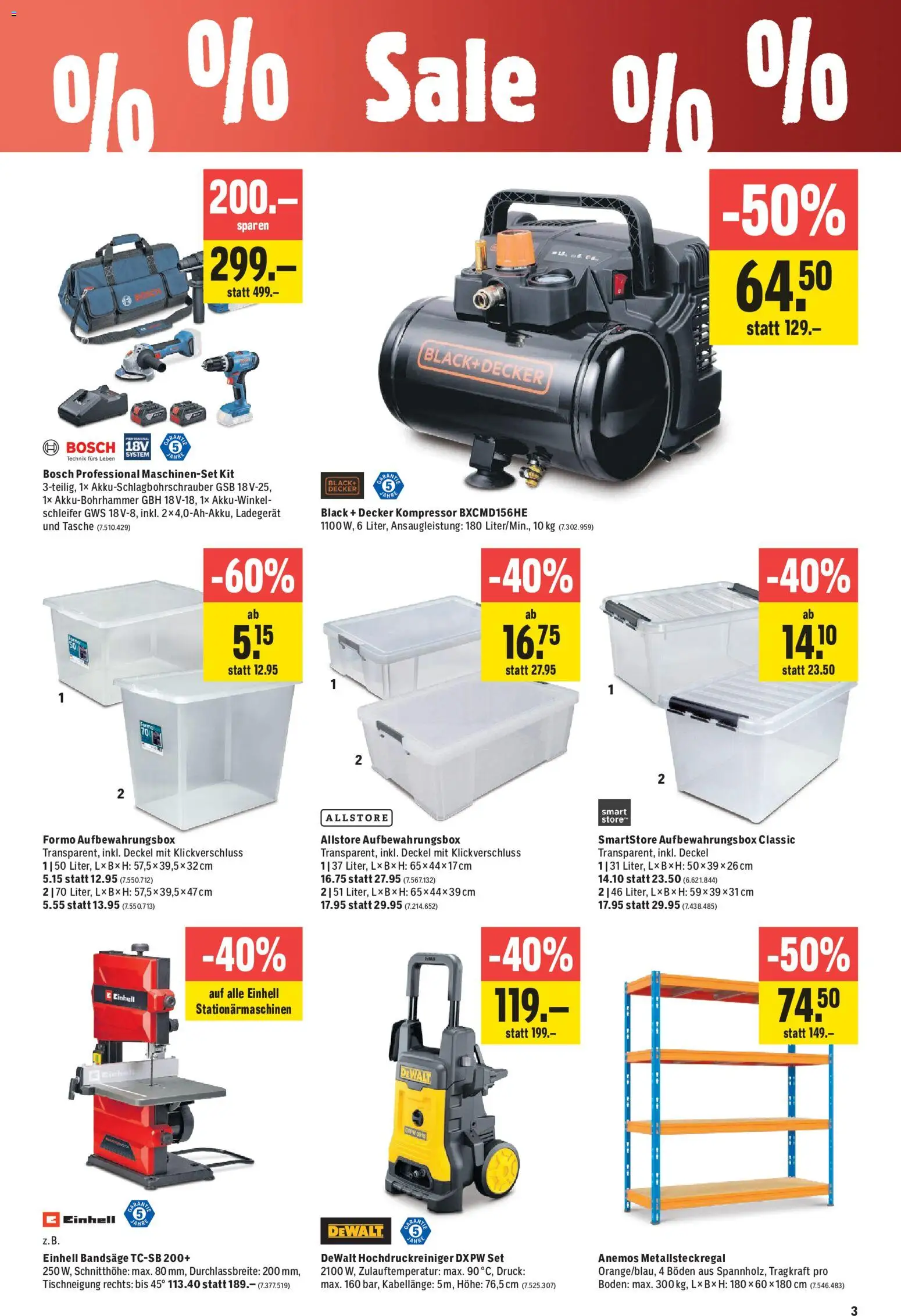 Jumbo aktionen – gültig ab 10.09.2026 | Seite: 3 | Produkte: Deckel, Ladegerät, Bosch, Schleifer