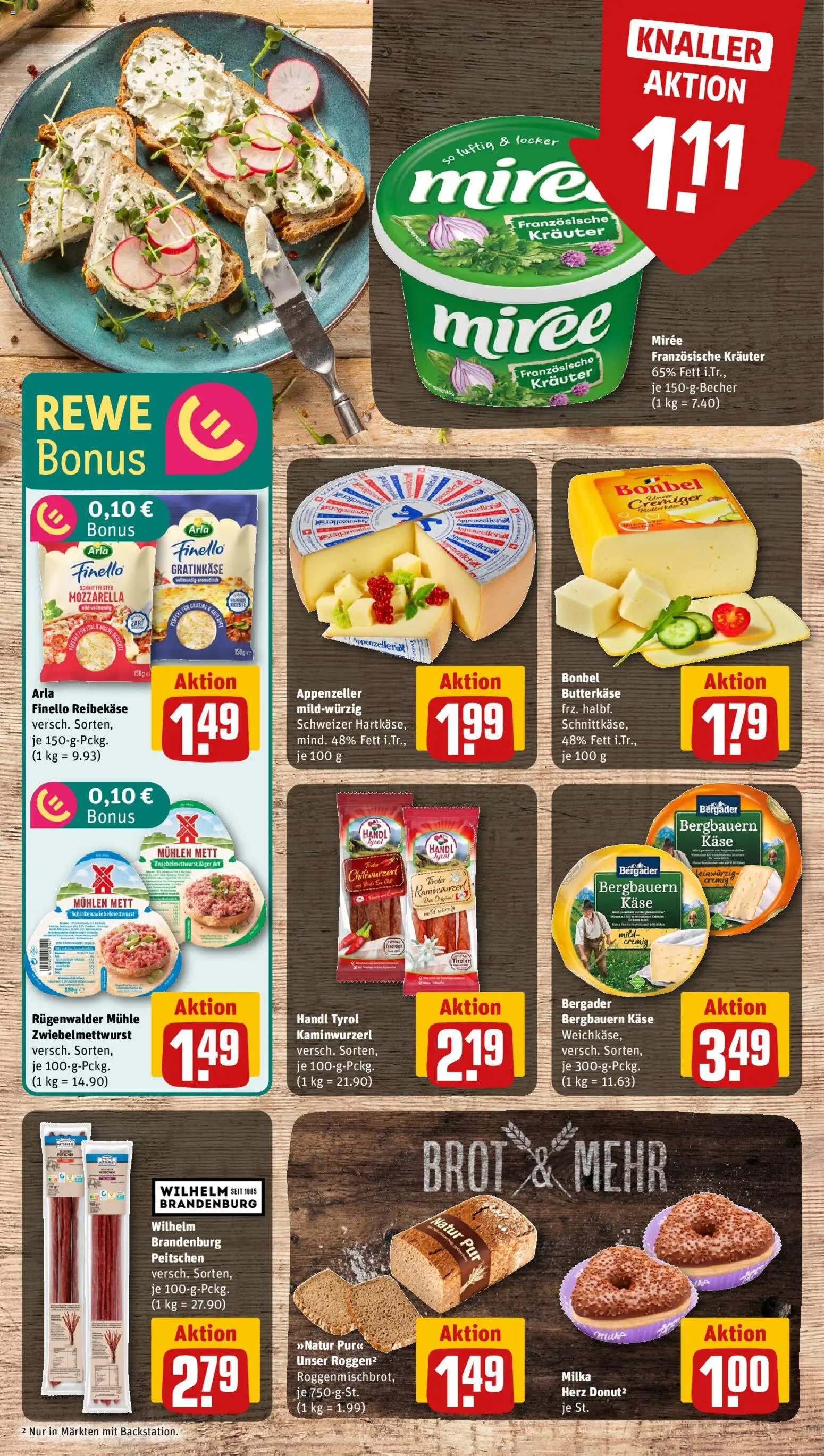 Rewe Prospekt 	 – gültig ab 11.05.2026 | Seite: 9 | Produkte: Mühle, Mozzarella, Milka, Reibekase