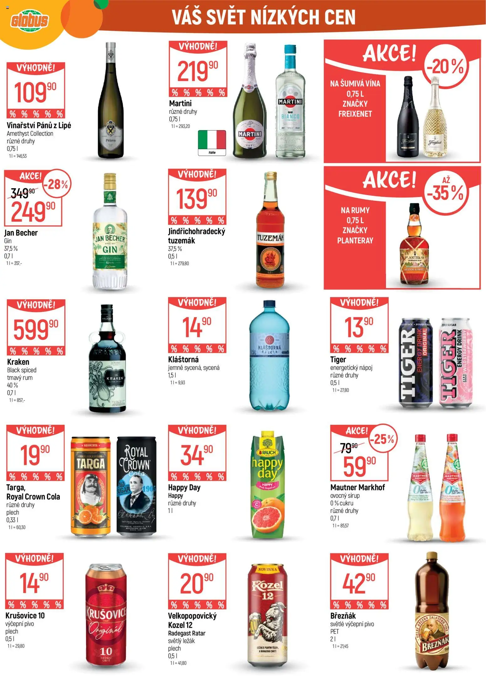 Globus leták - Olomouc od 10.06.2026 | Strana: 35 | Produkty: Pivo, Kozel, Sirup, Cola