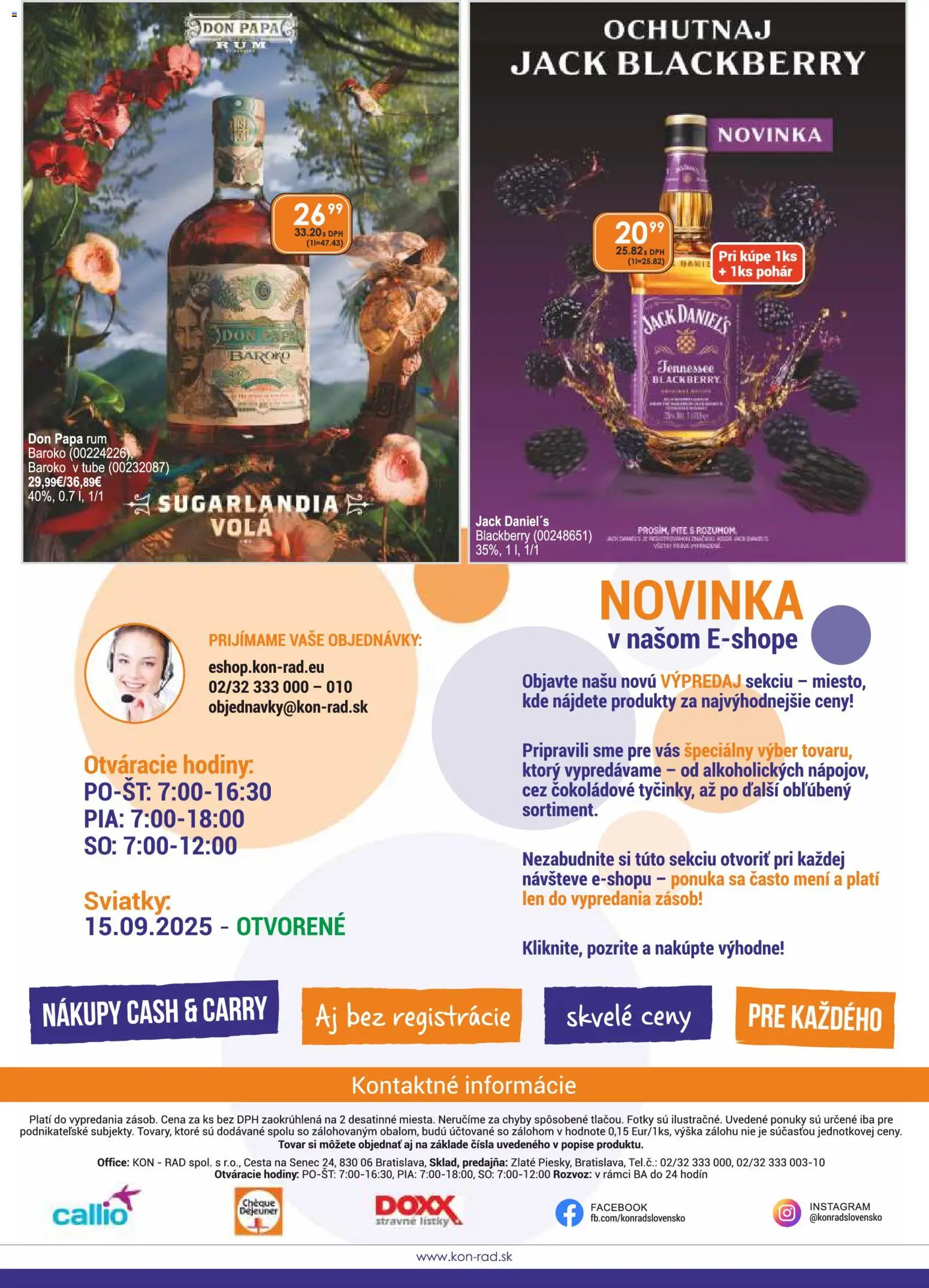 Nové KON - RAD akcie – leták je platný od 01.09.2026 | Strana: 40 | Produkty: Hodiny, Don Papa, Rum, Don Papa rum