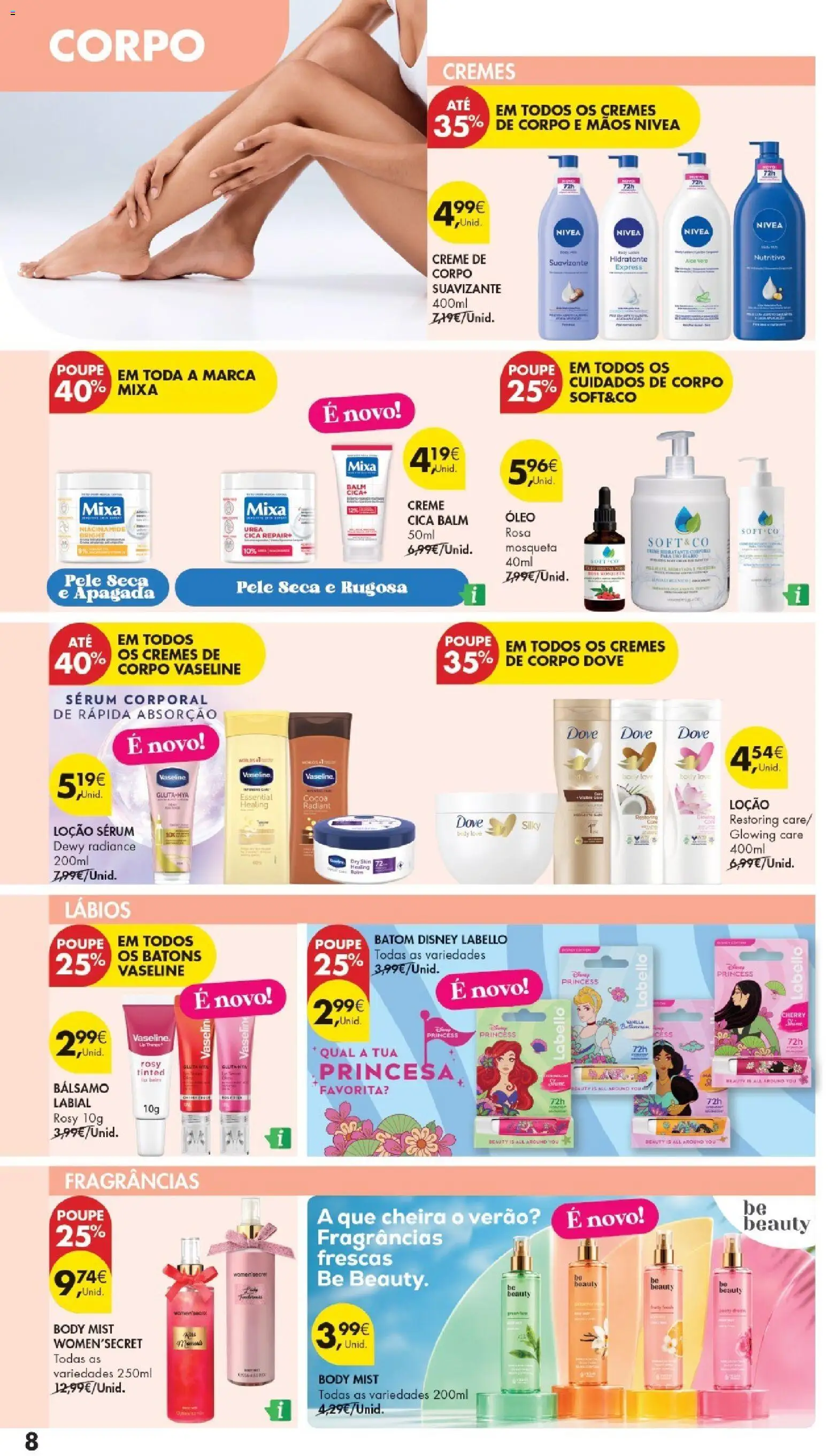 Pingo Doce Regresso às Aulas 2026 Hipers │ válido de 22/09/2026 | Página: 8 | Produtos: Batom, Sérum, Óleo, Creme