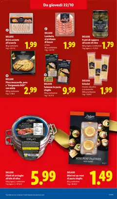 Anteprima del volantino DELUXE Salmone in pasta sfoglia, 700 g confezione valido a partire dal 22/10/2026 | Pagina: 19