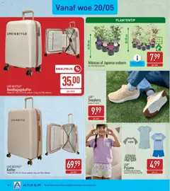 Aldi folder week 21 - Voorbeeld van een folder van Aldi, geldig van 18.05.2026 | Pagina: 18 | Producten: Sneakers, Koffer, Gewicht, Pyjama
