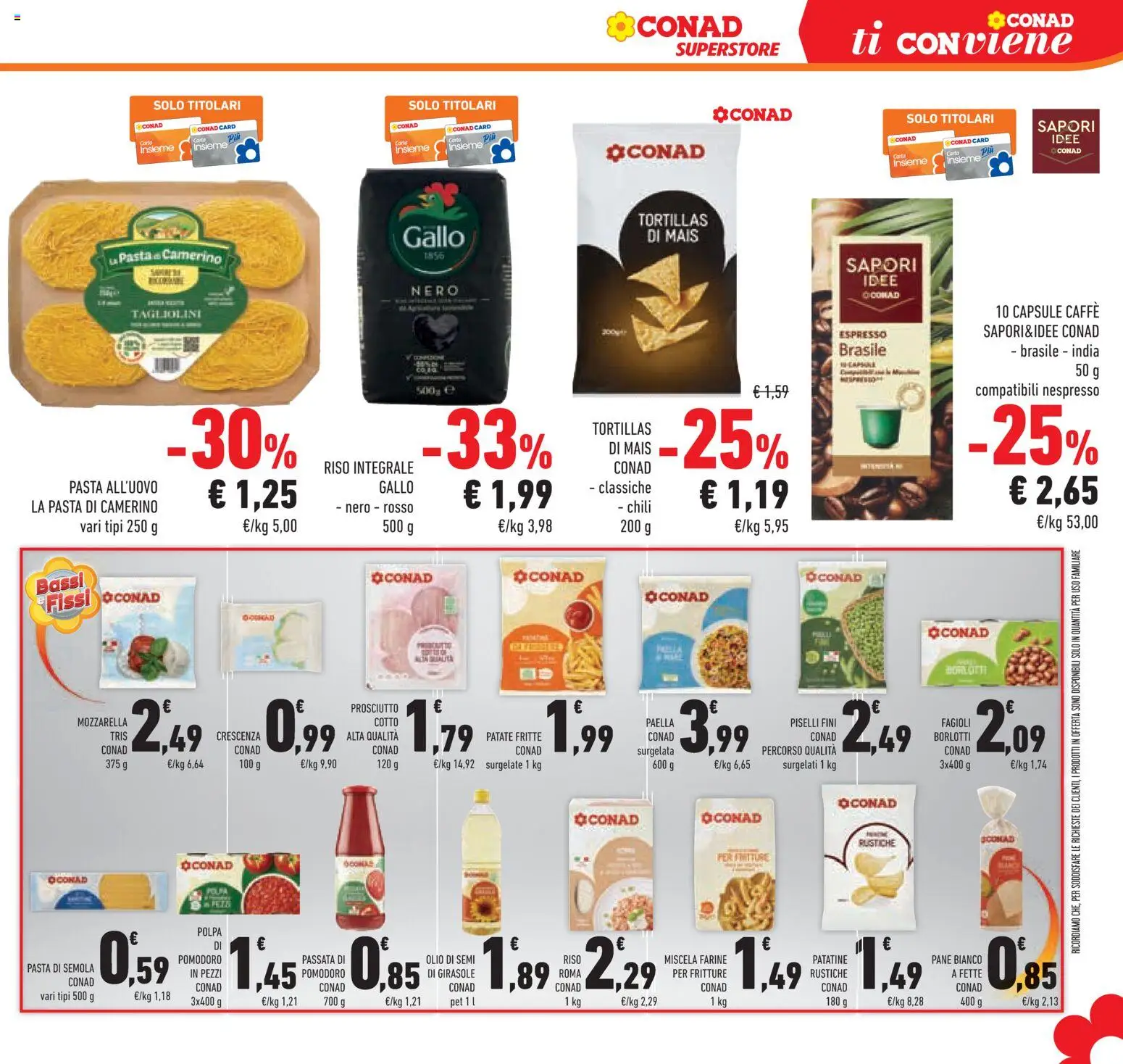 Volantino Conad del 04.06.2026 | Pagina: 39 | Prodotti: Caffè, Patatine, Olio, Passata di pomodoro