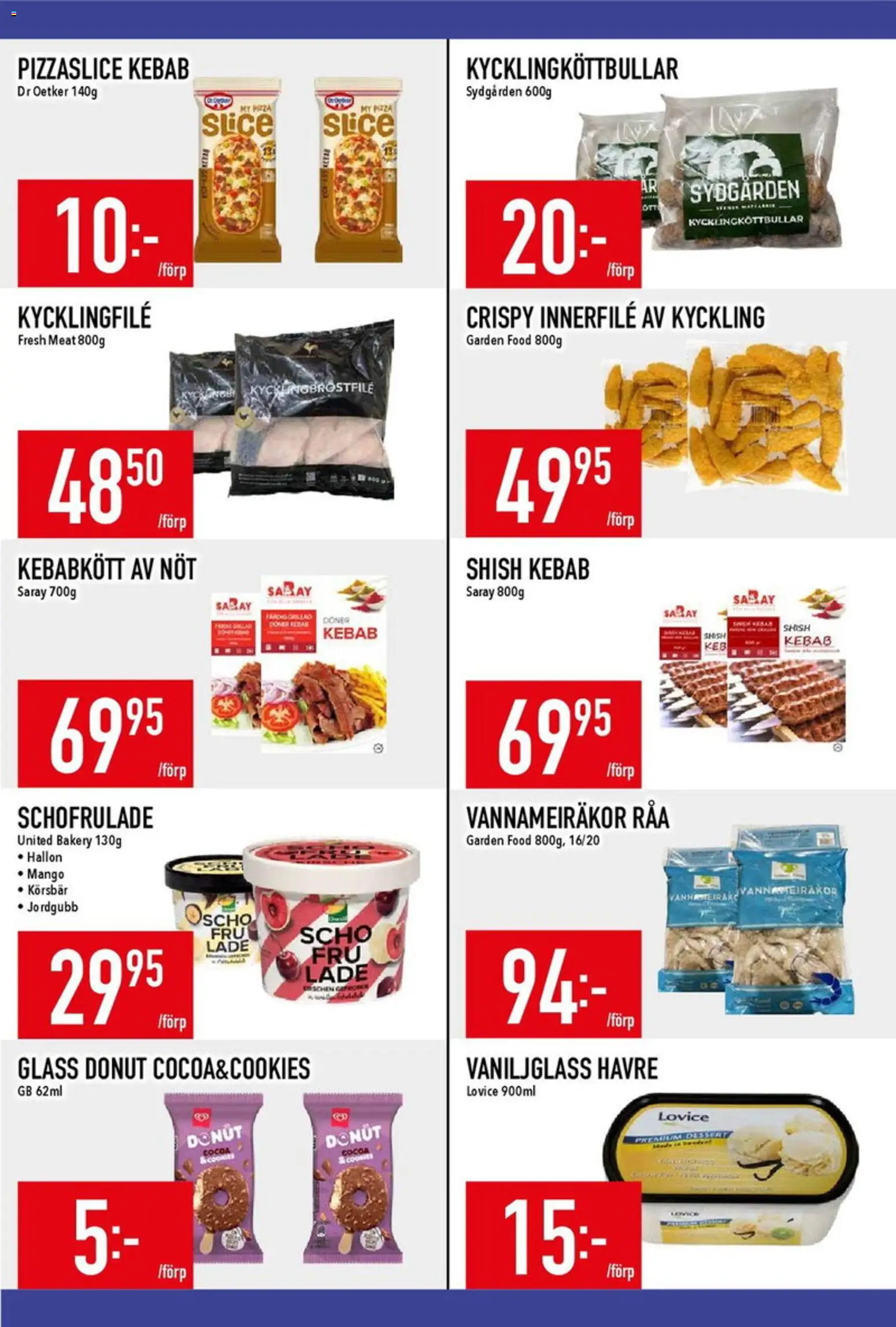 Matdax reklamblad aktuell från 04.05.2026 | Sida: 8 | Produkter: Körsbär, Glass, Mango, Hallon