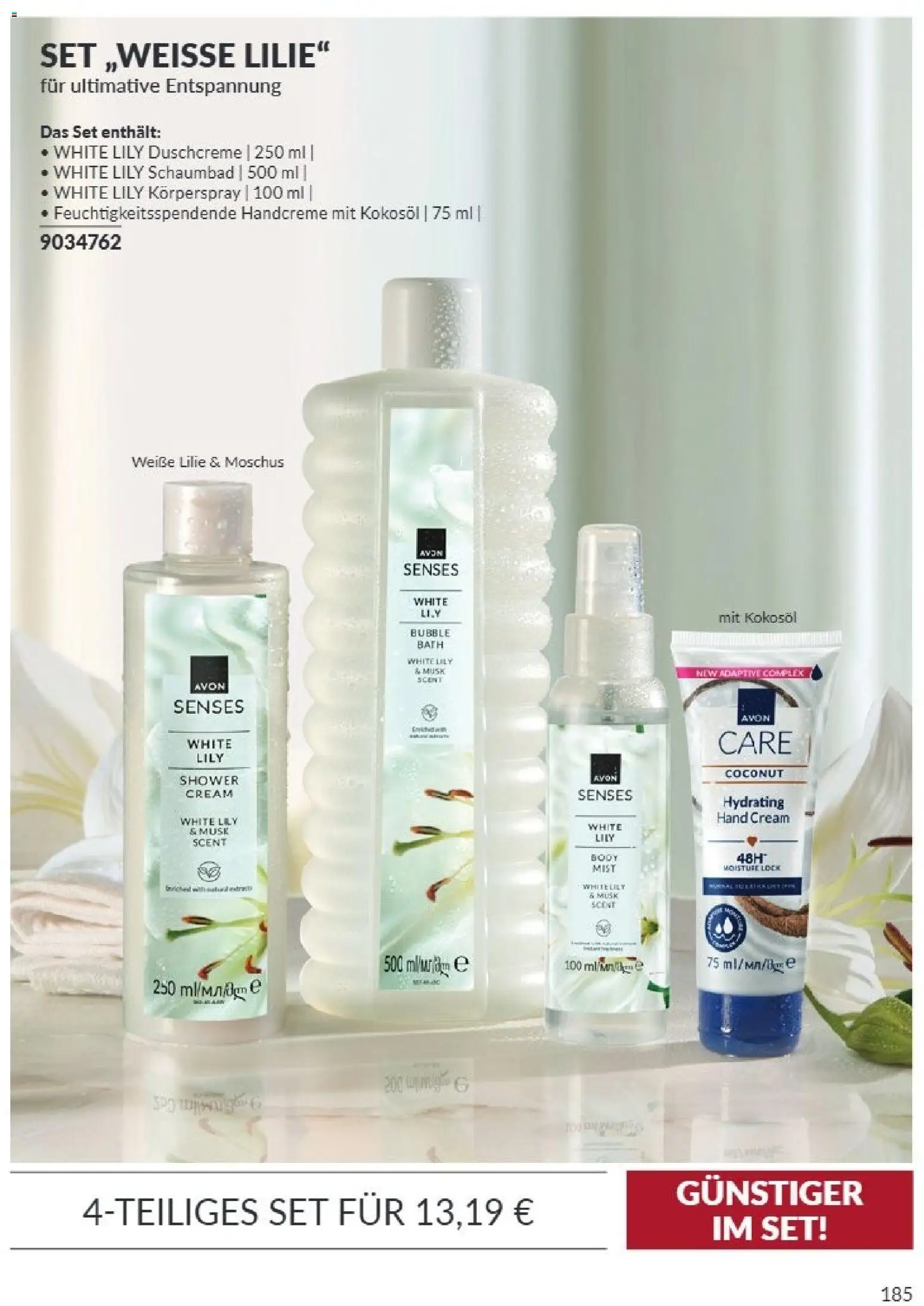 AVON Katalog September 2026 – gültig ab 01.09.2026 | Seite: 185 | Produkte: Duft, Duschcreme, Körperspray
