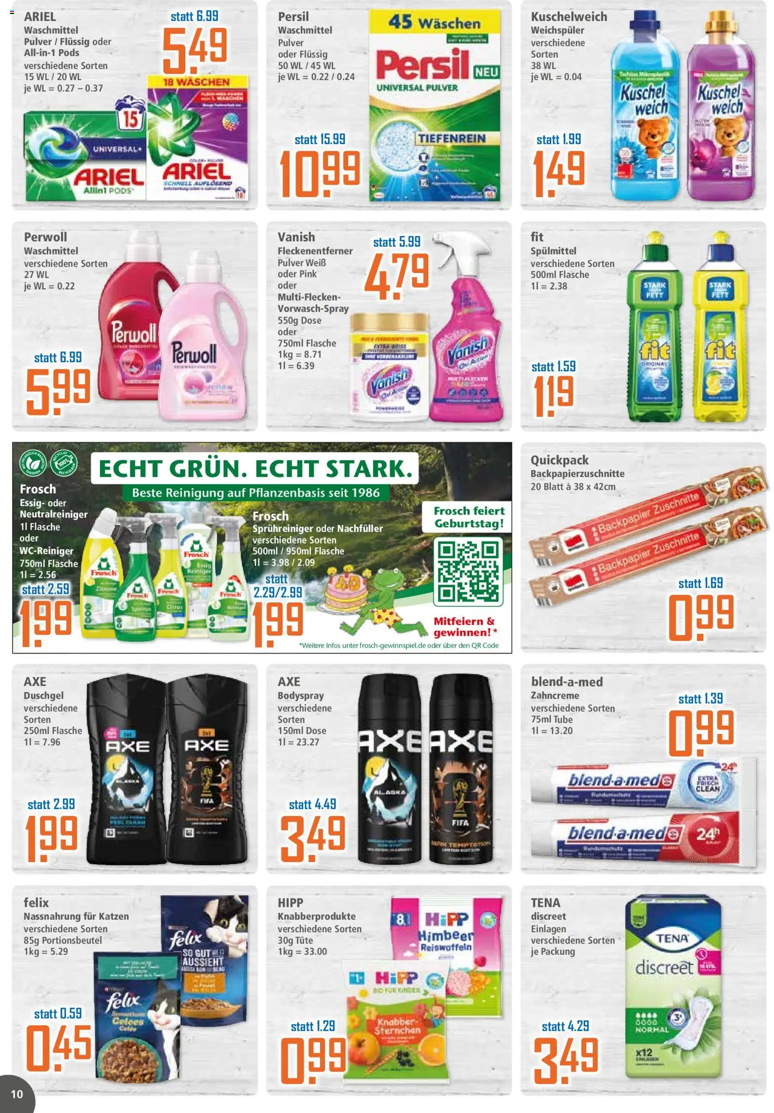 Klaas & Kock Prospekt – gültig ab 29.06.2026 | Seite: 10 | Produkte: Kuschelweich, Perwoll, Duschgel, Fleckenentferner