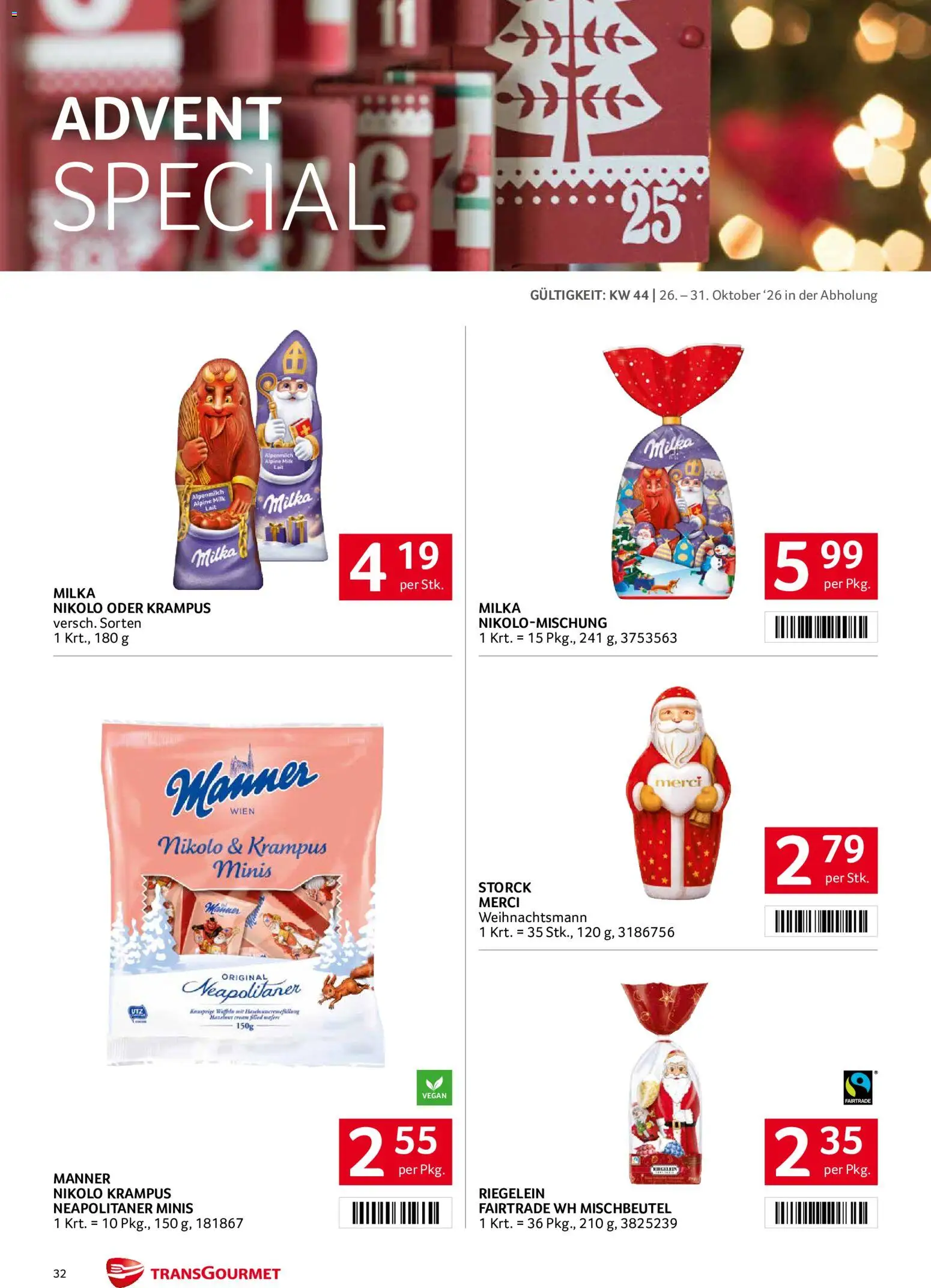Transgourmet Abhol Aktion gültig ab 26.10.2026 | Seite: 32