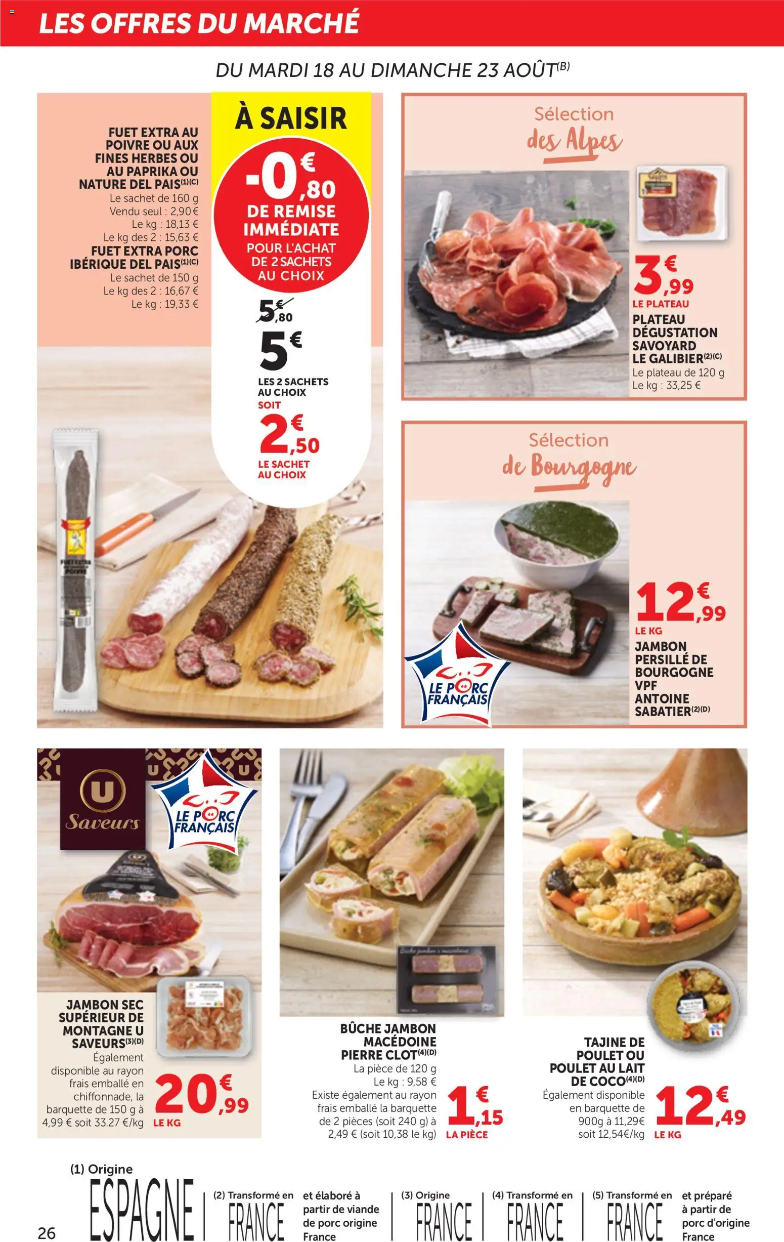 {H1} | Page: 26 | Produits: Paprika, Plateau, Poivre, Jambon