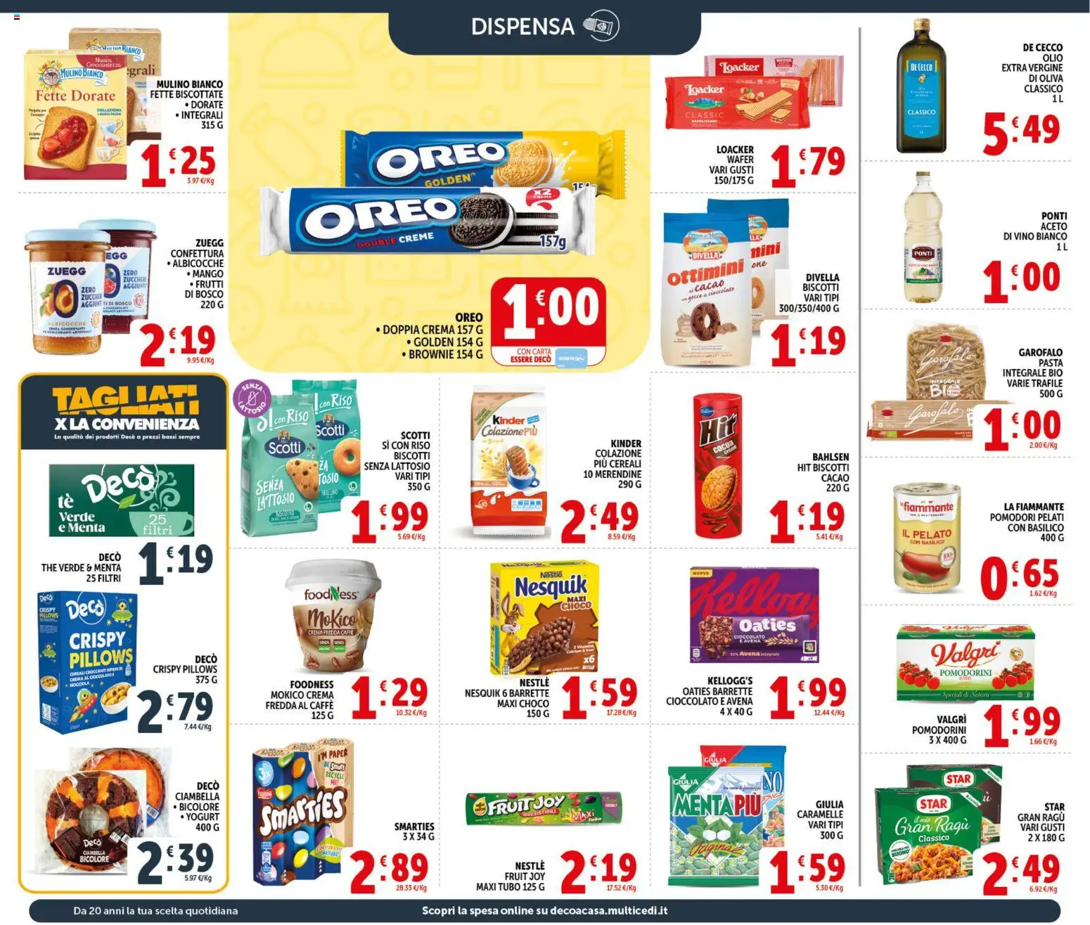 Volantino Decò del 29.05.2026 | Pagina: 14 | Prodotti: Crema, Pomodori, Ragú, Merendine