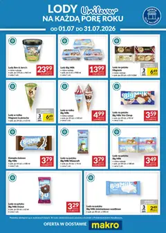 Pogląd oferty "Makro gazetka - Lody Unilever" - ważna od 01.07.2026