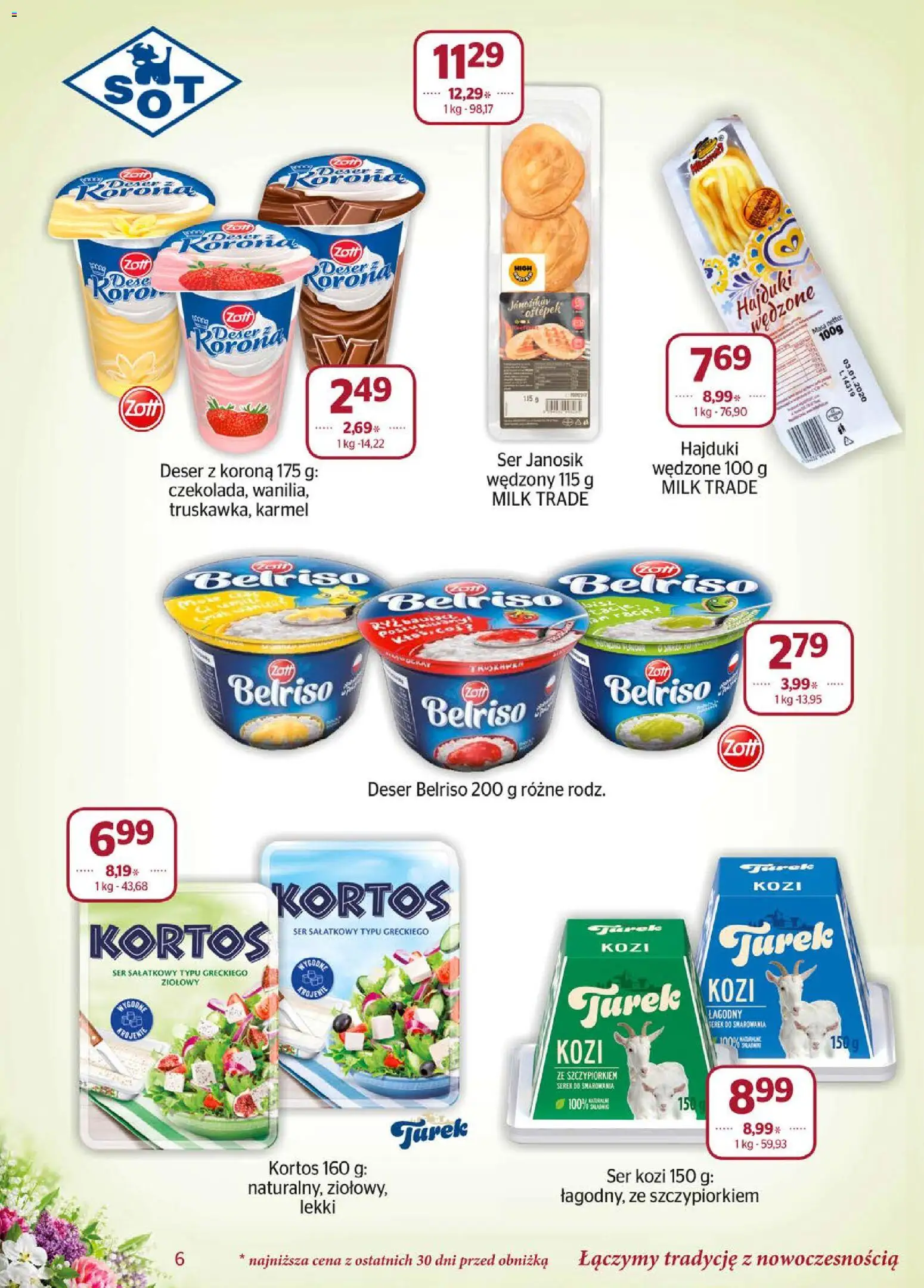 Społem gazetka od 01.05.2026 | Strona: 6 | Produkty: Ser kozi, Serek, Serek do smarowania, Ser
