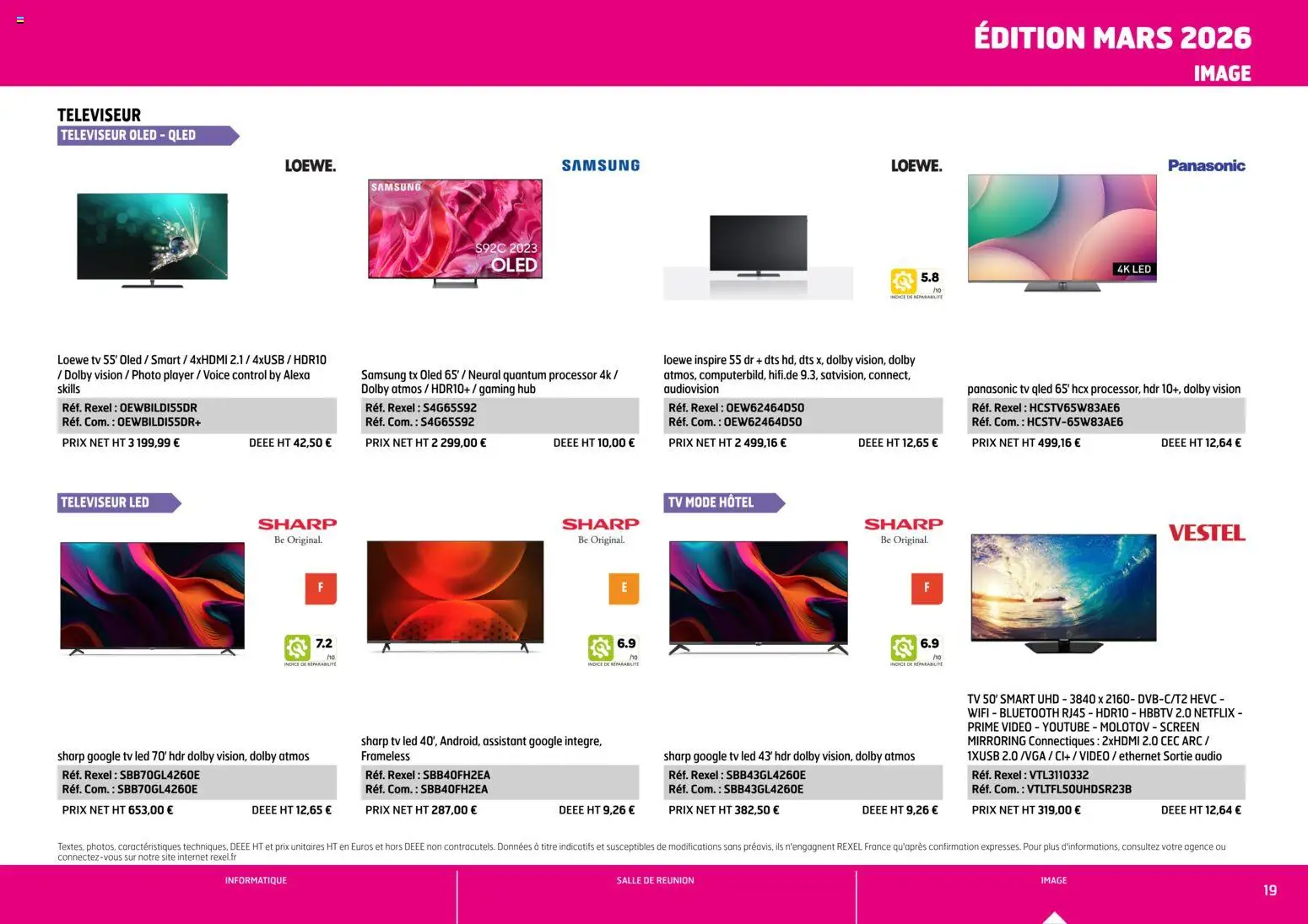 {H1} | Page: 19 | Produits: Vidéo, Audio, Televiseur, TV led