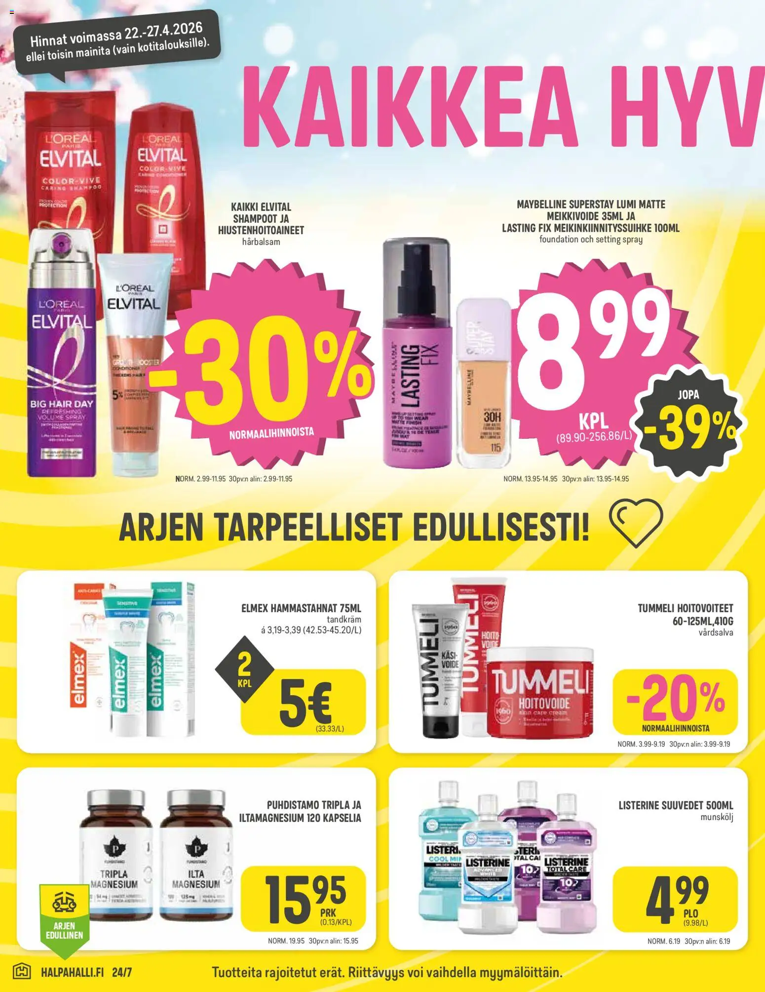 Halpa Halli tarjoukset – voimassa 22.04.2026 alkaen | Sivu: 6 | Tuotteet: Voi