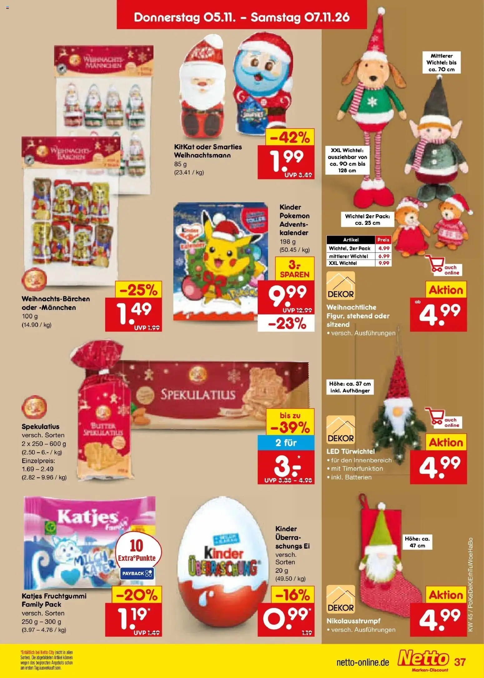 Netto Marken-Discount Prospekt Waiblingen-Bittenfeld (ab 02.11.2026) » Angebote | Seite: 55 | Produkte: Batterien, Smarties, Katjes