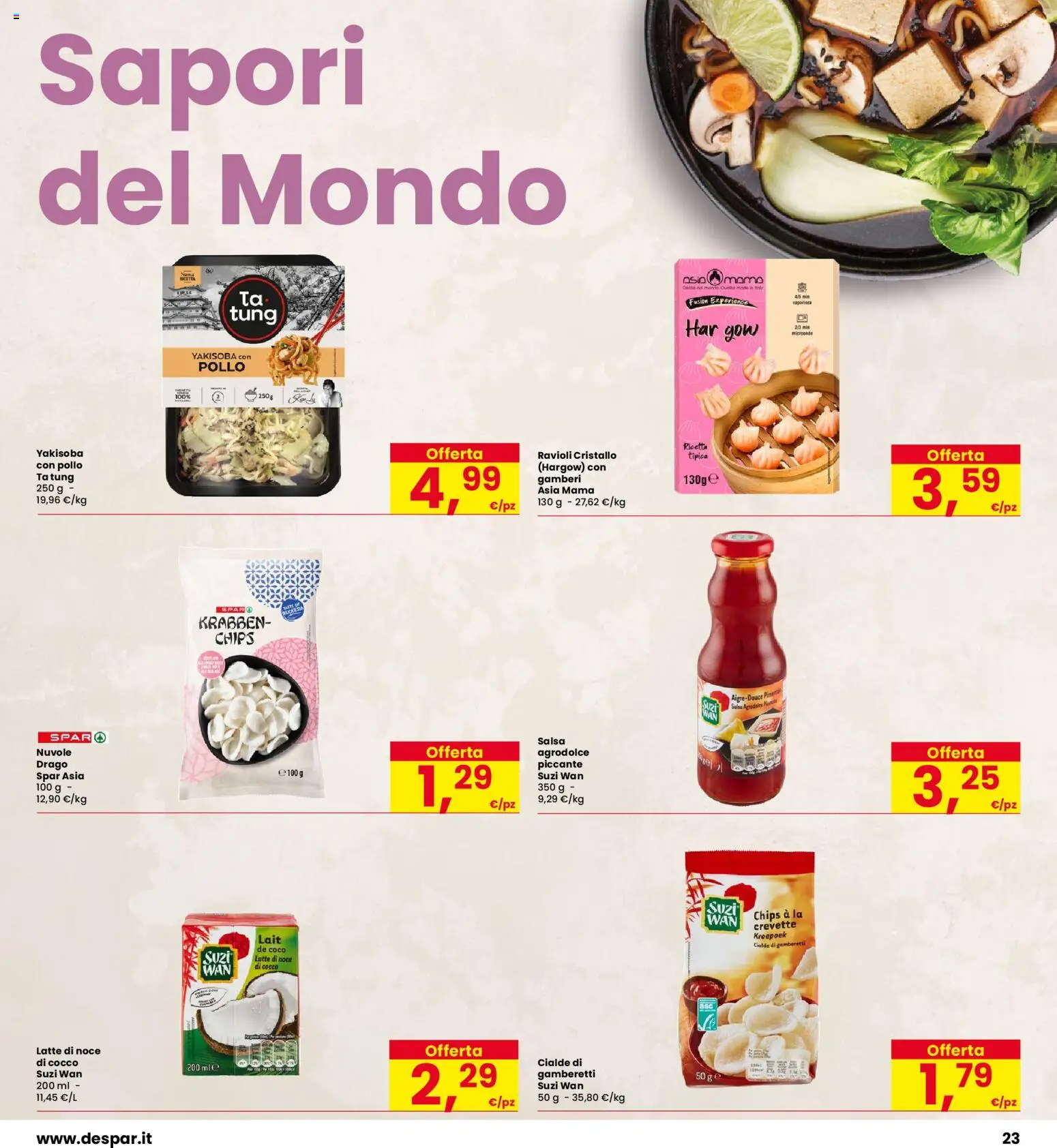 Volantino Eurospar del 24/09/2026 | Pagina: 23 | Prodotti: Pollo, Noce di cocco, Latte, Cocco