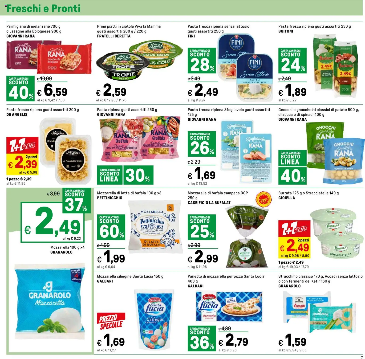 Volantino Iper del 11.05.2026 | Pagina: 7 | Prodotti: Prosciutto Crudo, Gamberi, Pasta, Ciotola