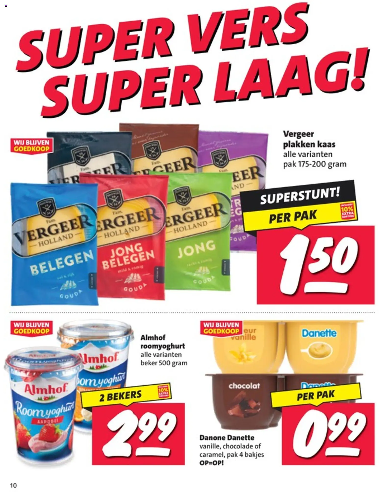 {H1} | Pagina: 10 | Producten: Yoghurt, Beker, Gouda, Aardbei