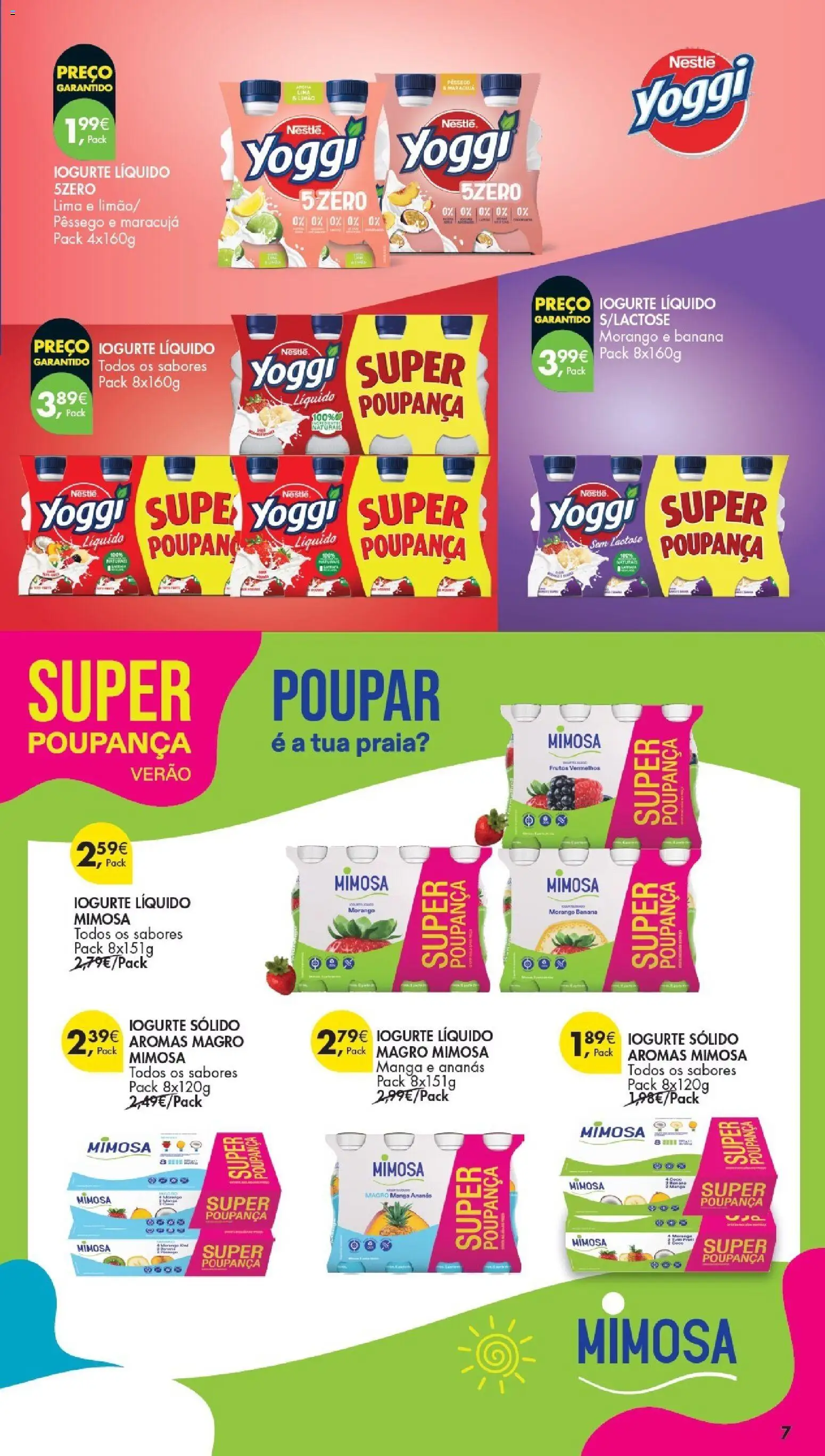Pingo Doce Special Iogurtes Julho 2026 │ válido de 14/07/2026 | Página: 7 | Produtos: Banana, Iogurte, Nestlé, Iogurte liquido