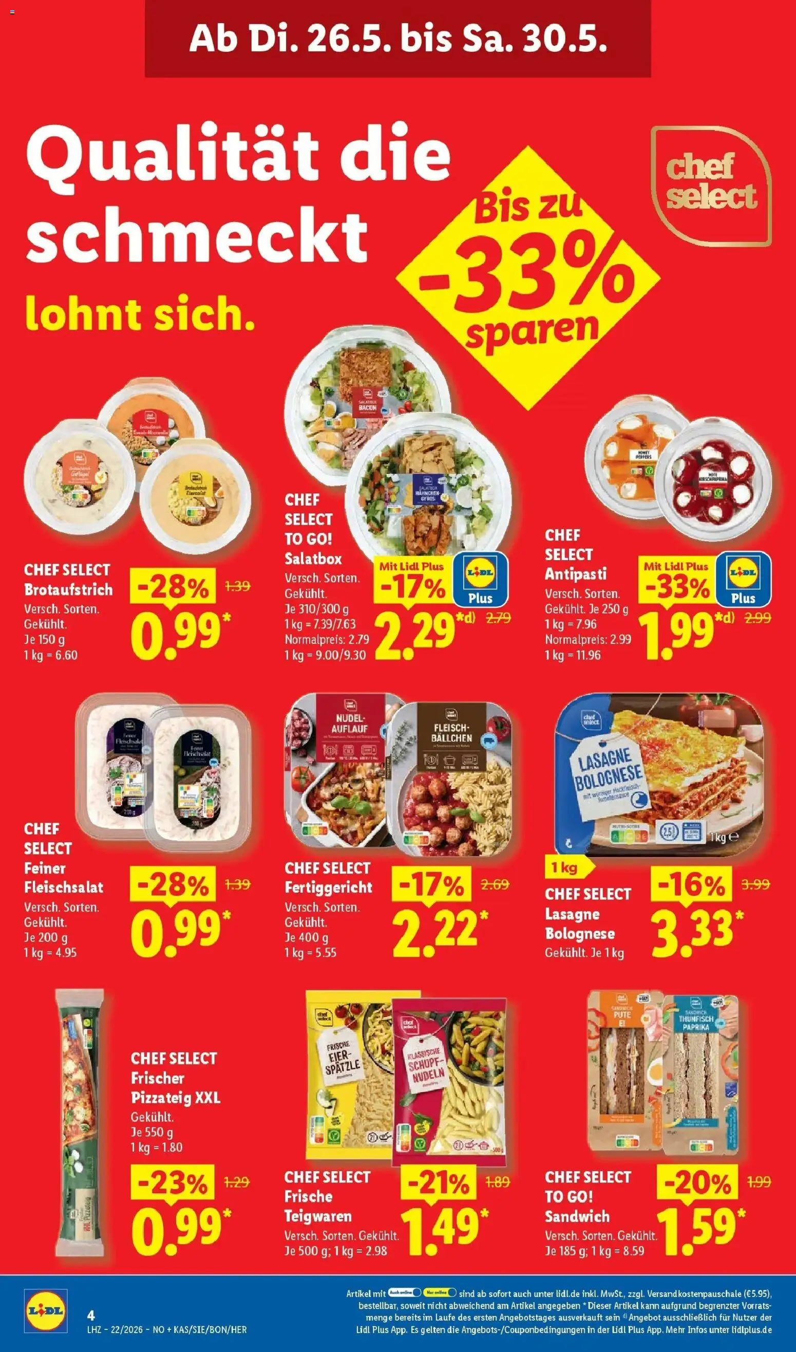 Lidl Prospekt Braunschweig – gültig ab 26.05.2026 | Seite: 6 | Produkte: Hahnchen, Eier, Paprika, Fleisch
