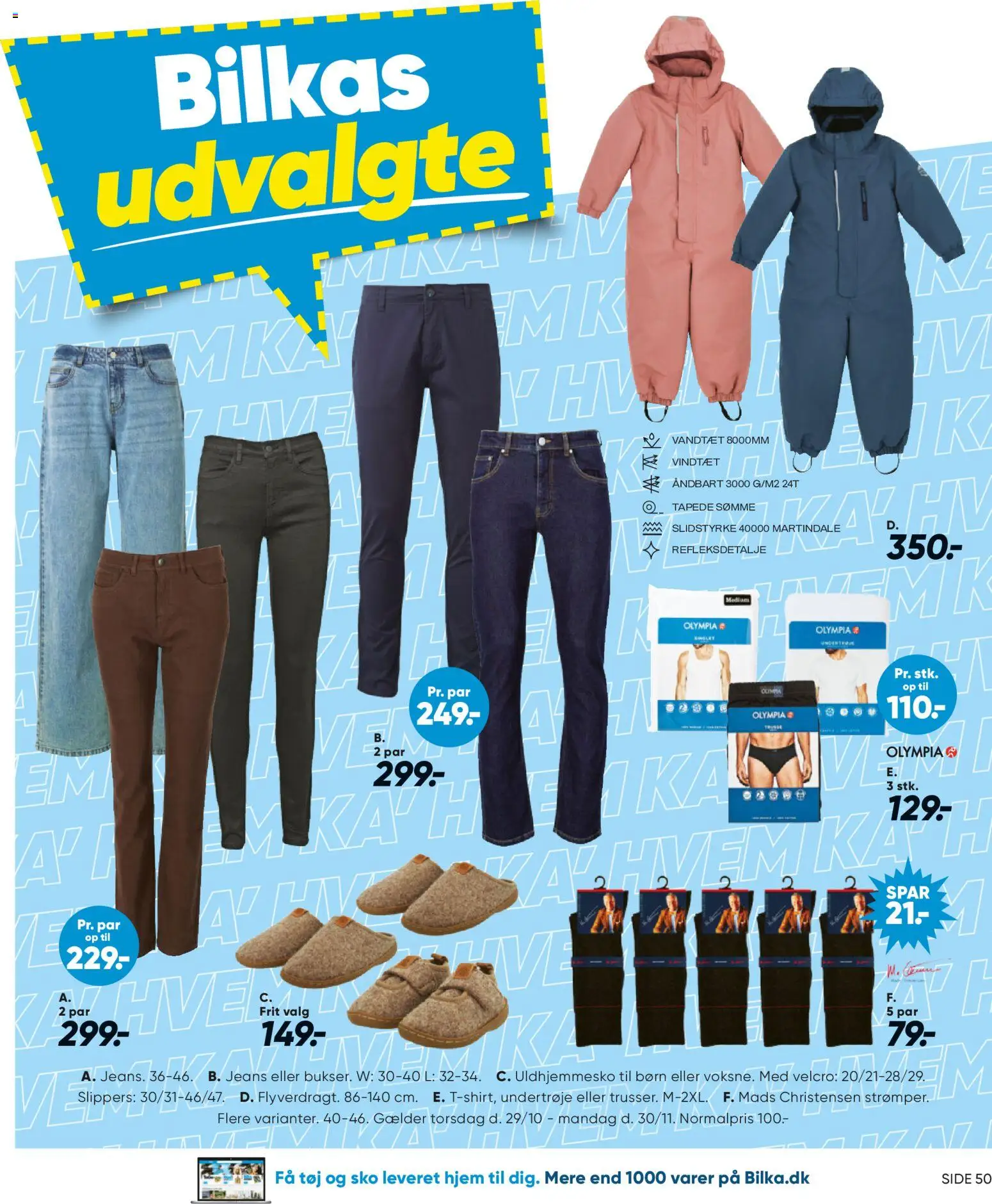 Bilka tilbudsavis – gyldig fra 30/10/2026 | Side: 29 | Produkter: Jeans, Sko, Tøj