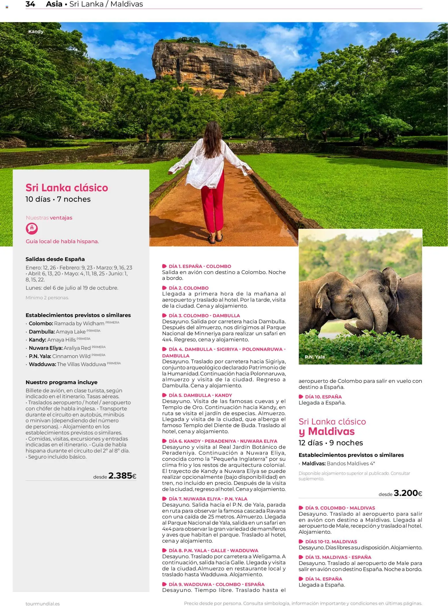 Viajes El Corte Inglés Asia y Oceanía │ válido desde el 01/01/2026 | Página: 34 | Productos: Aves
