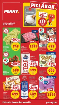 Penny aktuális akciós újság - amely érvényes a következő dátumtól: 14.05.2026