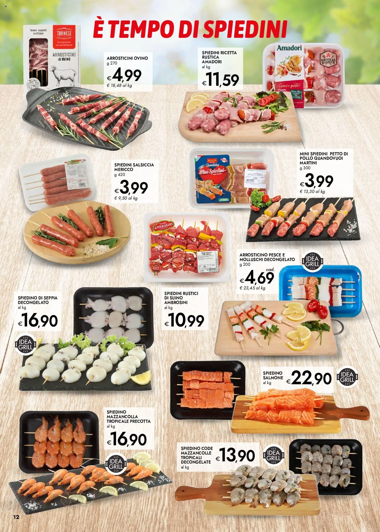 Volantino bennet del 02/07/2026 | Pagina: 12 | Prodotti: Petto di Pollo, Salmone, Pesce, Salsiccia