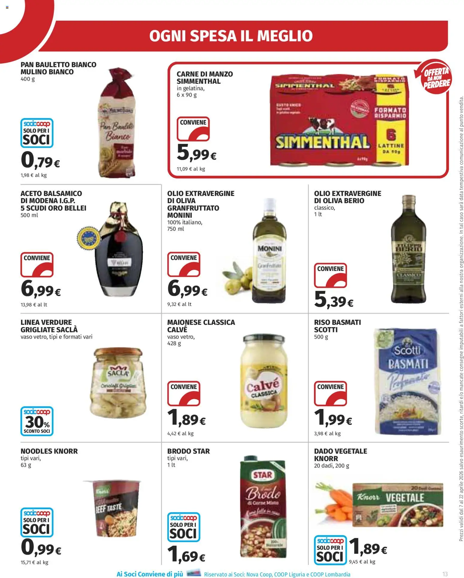 Volantino Ipercoop del 07.04.2026 | Pagina: 13 | Prodotti: Riso Basmati, Manzo, Verdure, Data