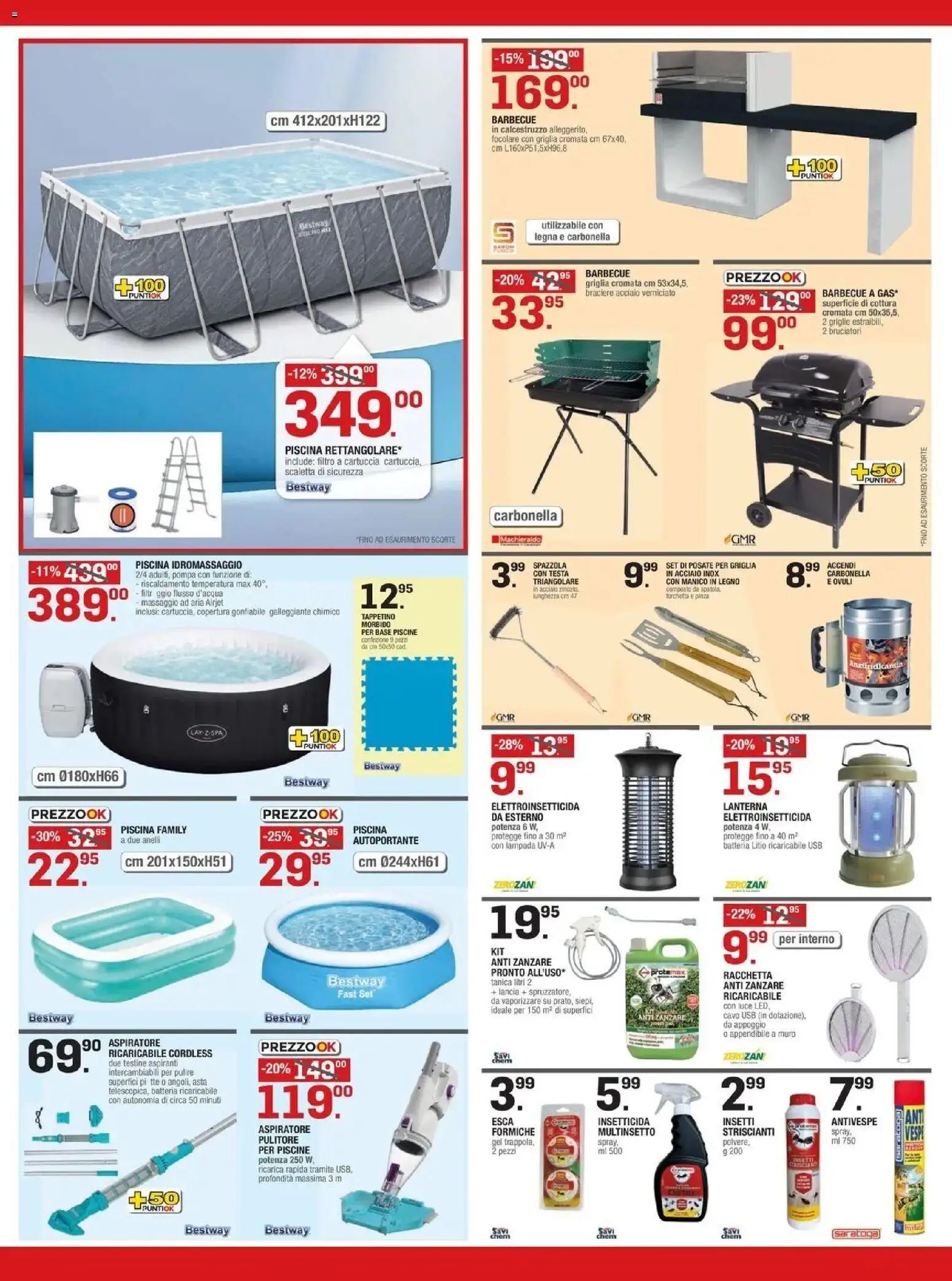 Volantino Brico OK del 09/07/2026 | Pagina: 4 | Prodotti: Lanterna, Piscina, USB, Insetticida