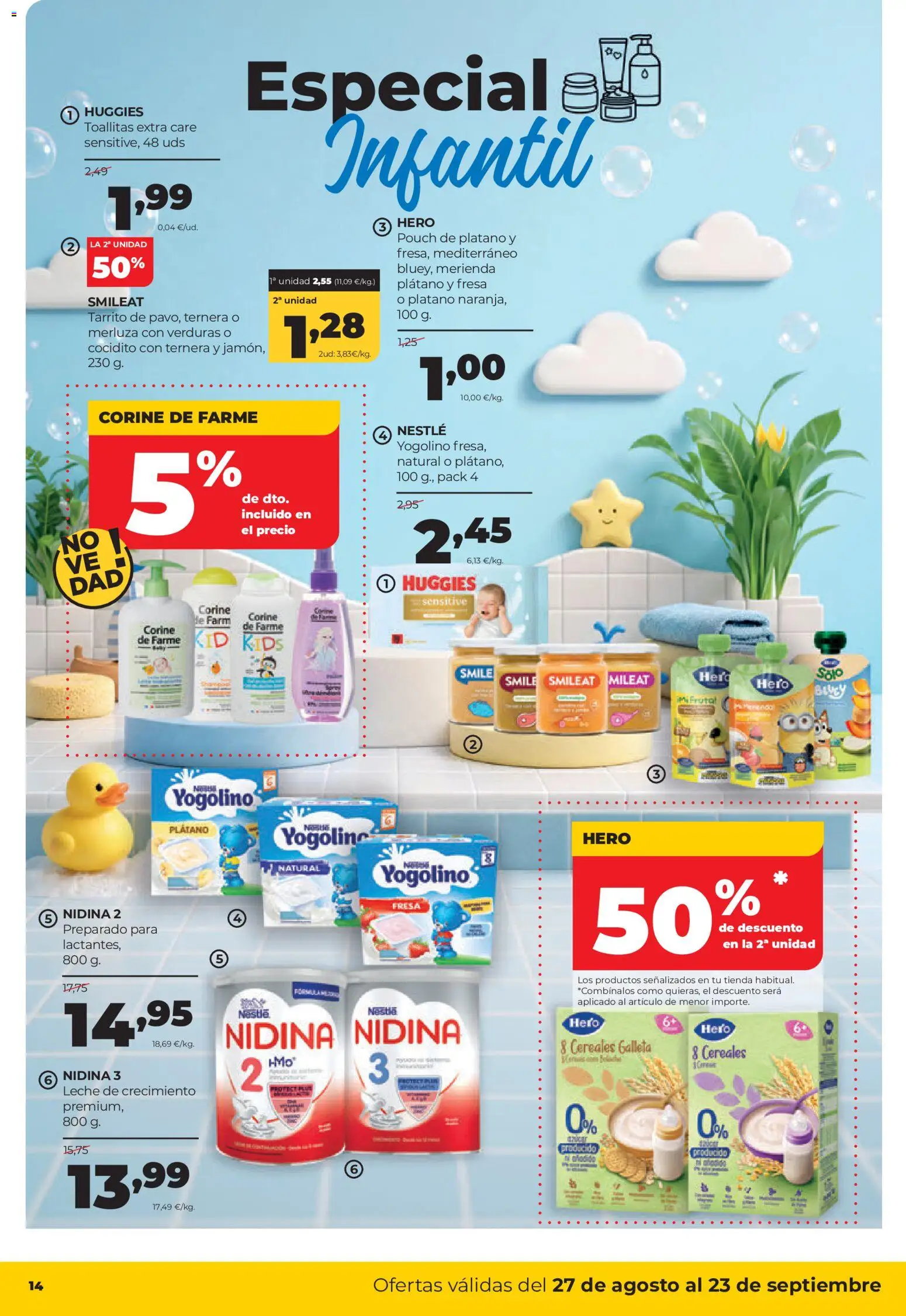 Alimerka folleto Castilla y León │ válido desde el 27/08/2026 | Página: 16 | Productos: Verduras, Leche, Cereales