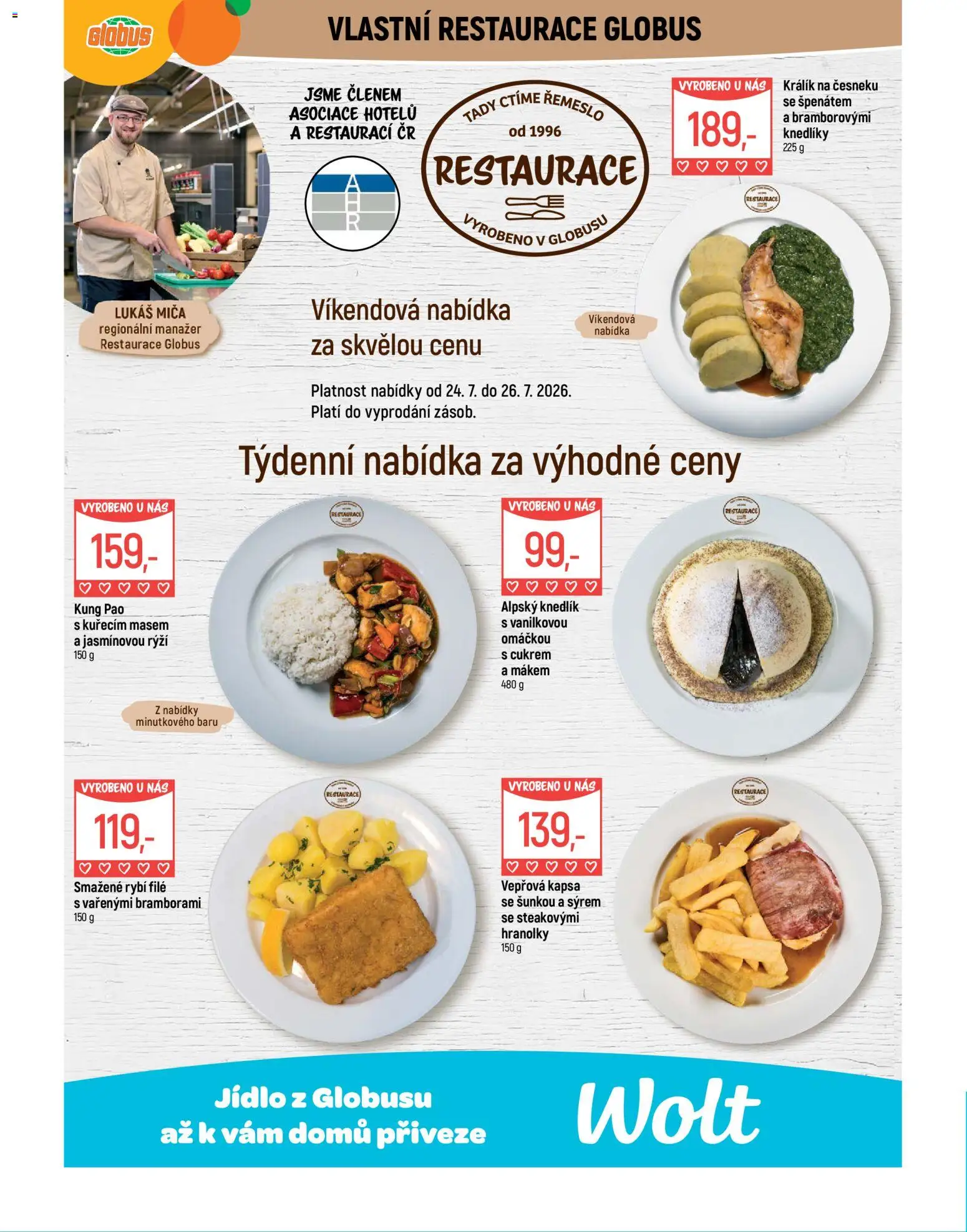 Globus leták od 22.07.2026 | Strana: 9 | Produkty: Knedlík, Globus, Kung pao, File