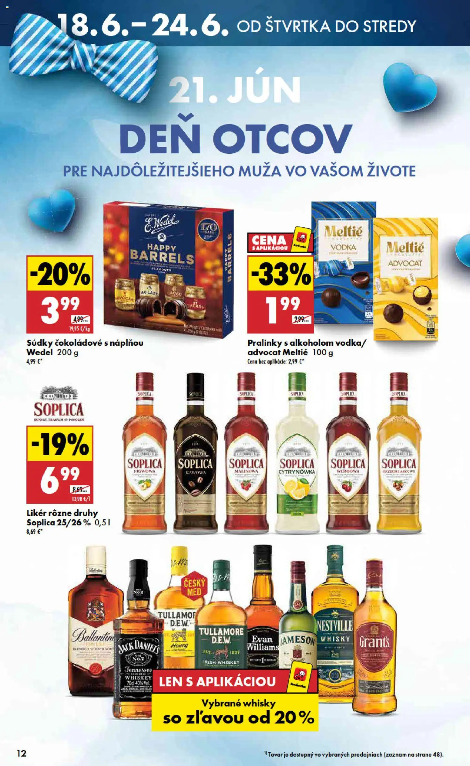 Nové Biedronka akcie – leták je platný od 18.06.2026 | Strana: 12 | Produkty: Jameson, Whisky, Jar, Jack Daniel's