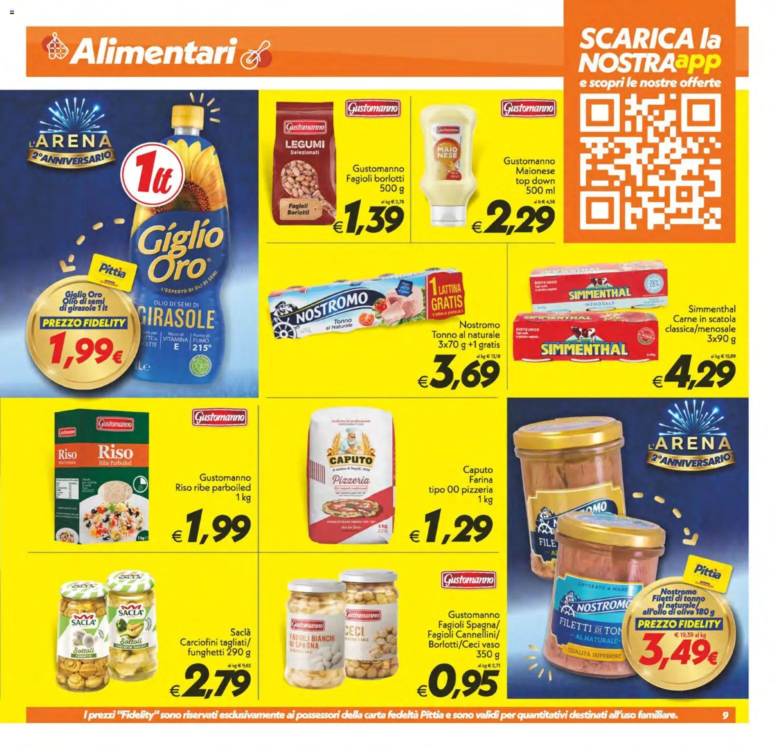 Volantino SuperConveniente del 02/10/2026 | Pagina: 9 | Prodotti: Olio di semi, Legumi, Riso, Scatola