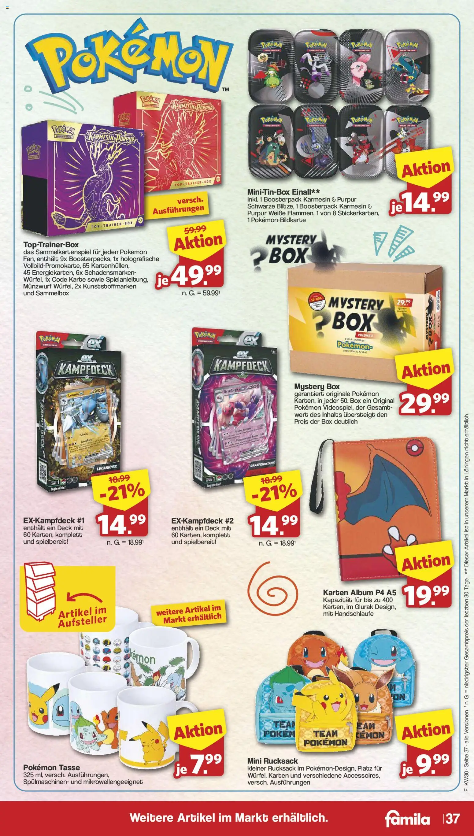 Famila Nordwest Prospekt – gültig ab 20.07.2026 | Seite: 39 | Produkte: Top, Box, Rucksack