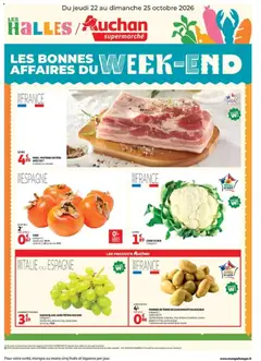 Auchan - Prévisualisation de Auchan les bons plans du week-end dans votre super valide à partir de 22/10/2026