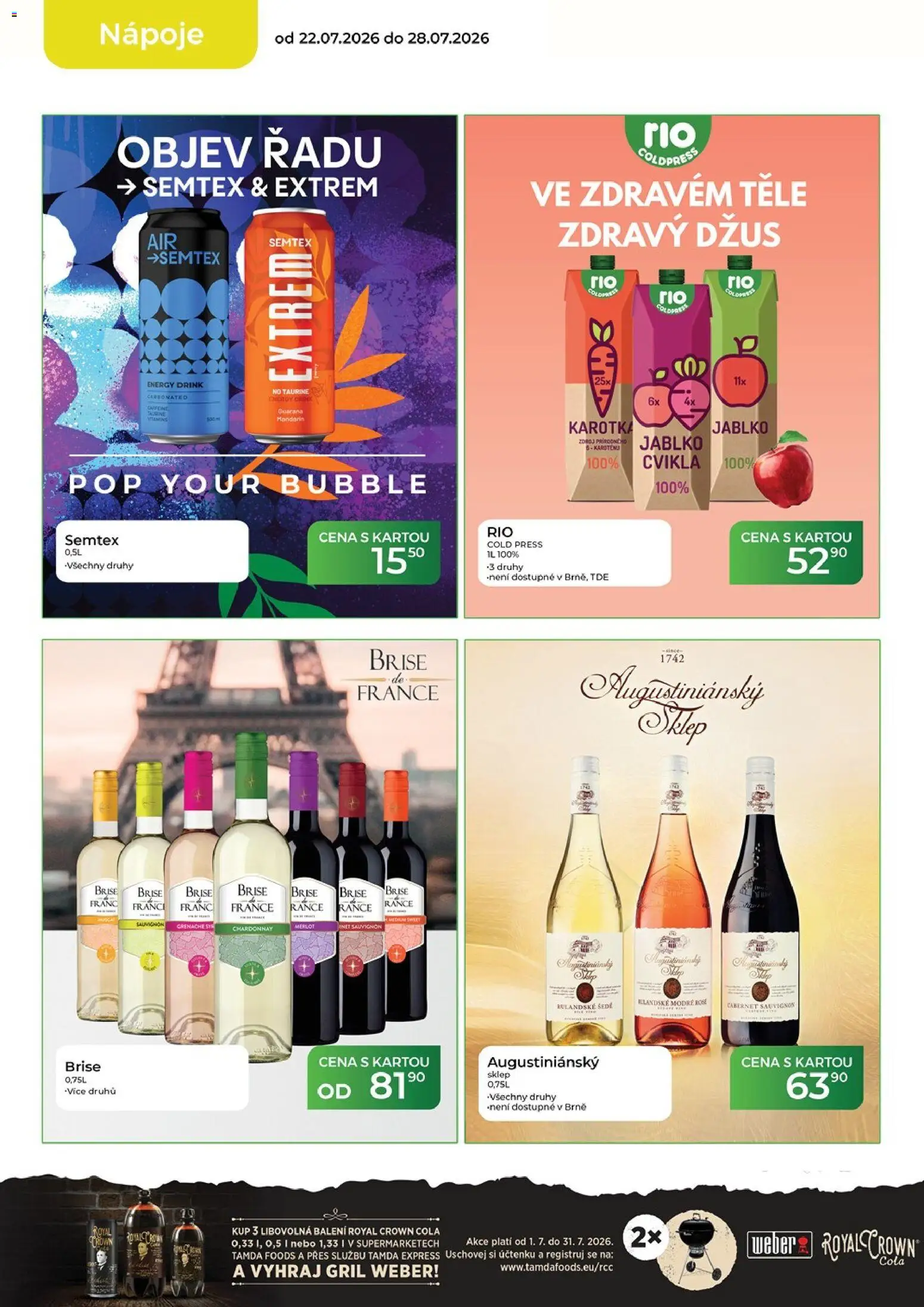 Tamda Foods leták od 22.07.2026 | Strana: 12 | Produkty: Royal Crown Cola, Gril, Semtex, Energy drink