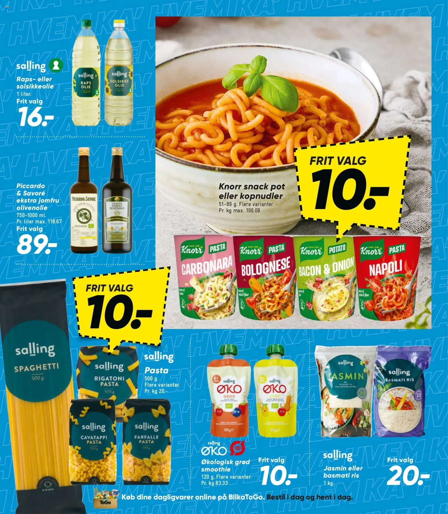 Bilka tilbudsavis – gyldig fra 12.06.2026 | Side: 32 | Produkter: Spaghetti, Bacon, Smoothie, Olivenolie