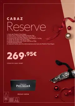 Pré-visualização Recheio Catálogo Cabazes Natal válido de 22/09/2026 | Página: 22 | Produtos: Vinho branco, Queijo de ovelha, Presunto, Vinho tinto