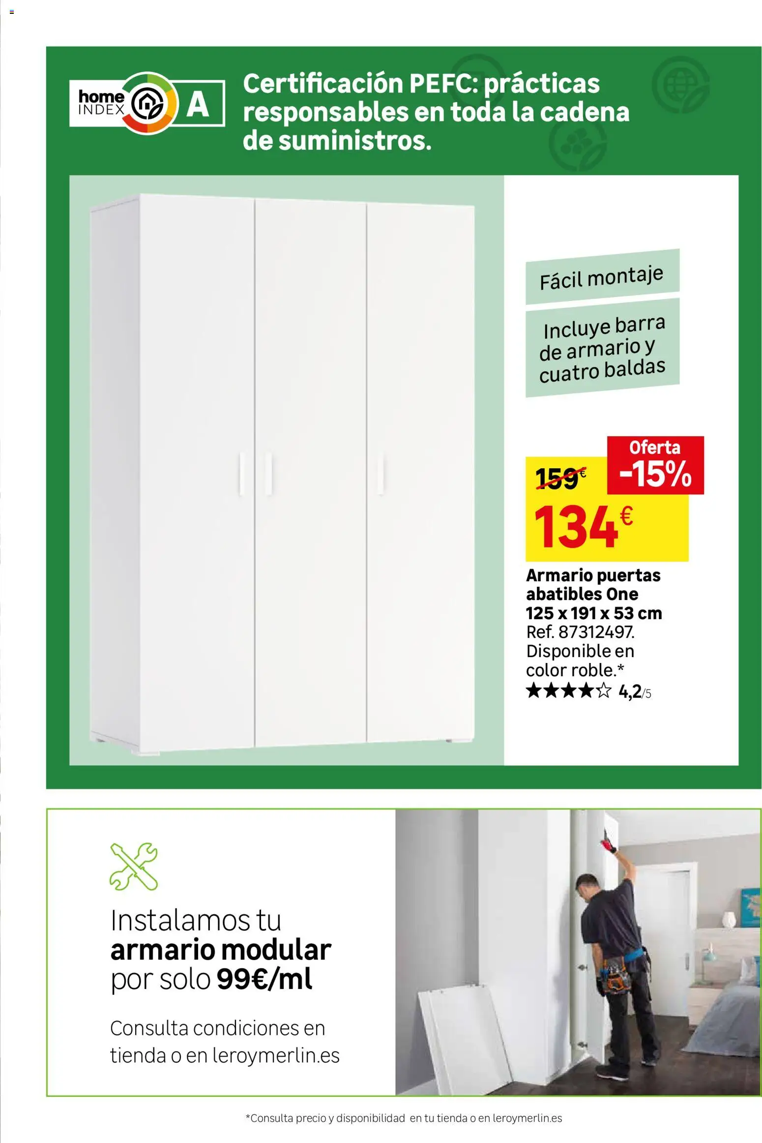 Leroy Merlin catálogo │ válido desde el 25/08/2026 | Página: 8 | Productos: Armario, Puertas