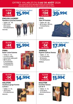 Costco - Prévisualisation de Costco catalogue valide à partir de 03/08/2026 | Page: 5 | Produits: Coton, Pantalon, Pyjama